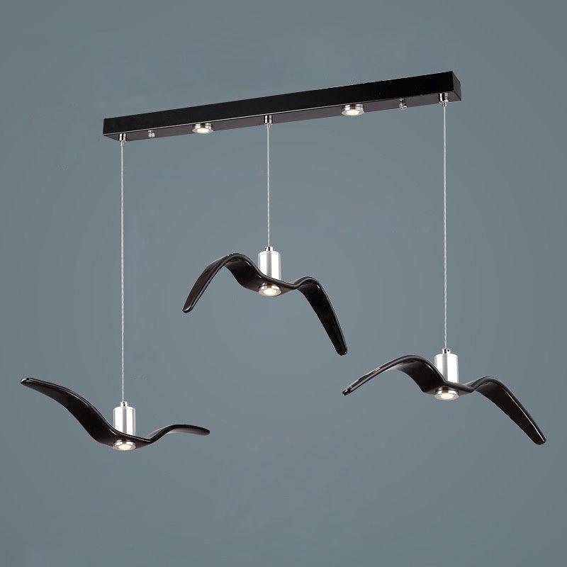 Lustra Suspension Lampe Ailes d'Oiseau pour Salon
