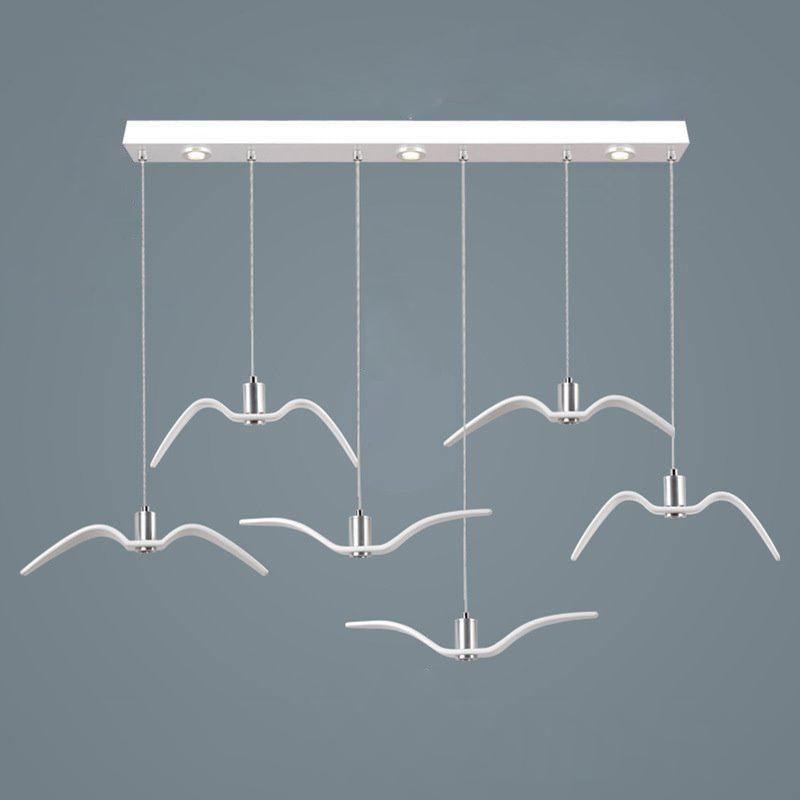 Lustra Suspension Lampe Ailes d'Oiseau pour Salon
