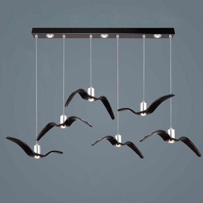 Lustra Suspension Lampe Ailes d'Oiseau pour Salon