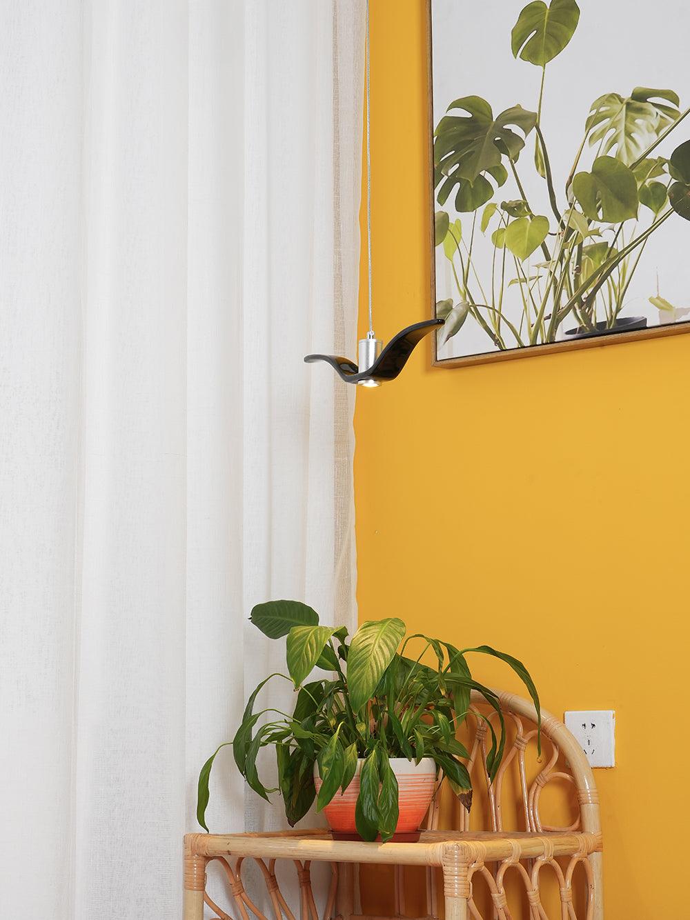 Lustra Suspension Lampe Ailes d'Oiseau pour Salon