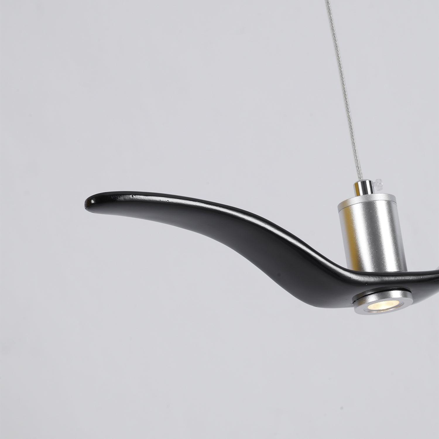 Lustra Suspension Lampe Ailes d'Oiseau pour Salon
