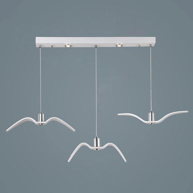 Lustra Suspension Lampe Ailes d'Oiseau pour Salon