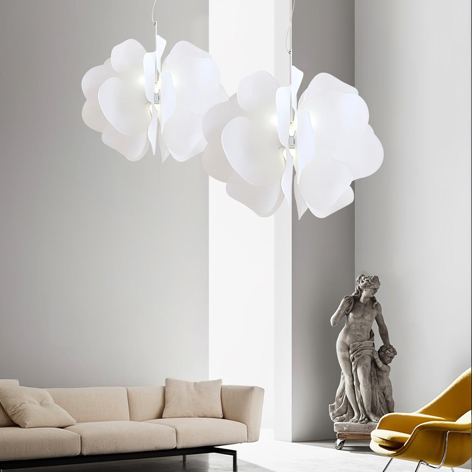 Lustra Suspension en Plastique Floral