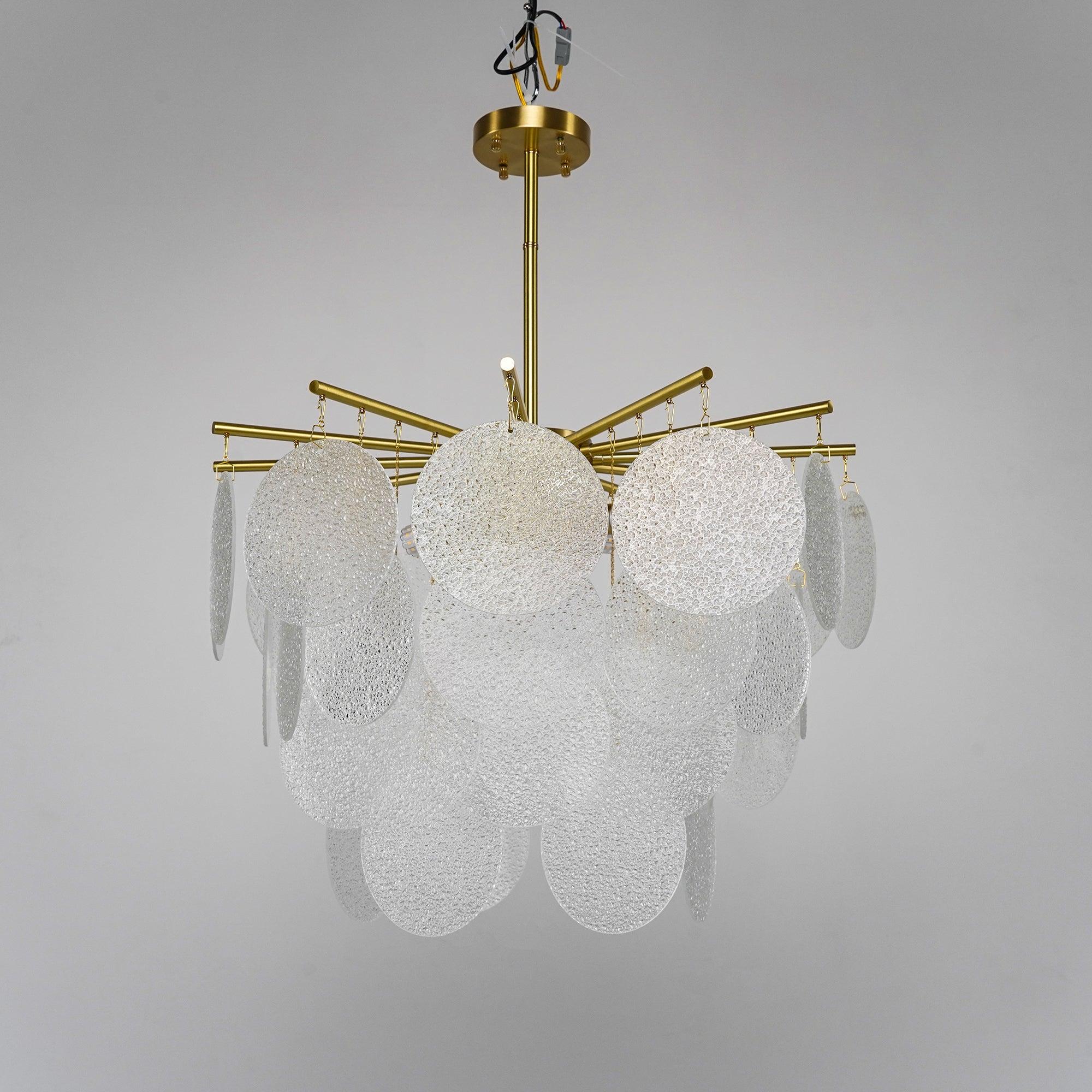 Solara Lustre Nimbus en Verre avec Gouttes