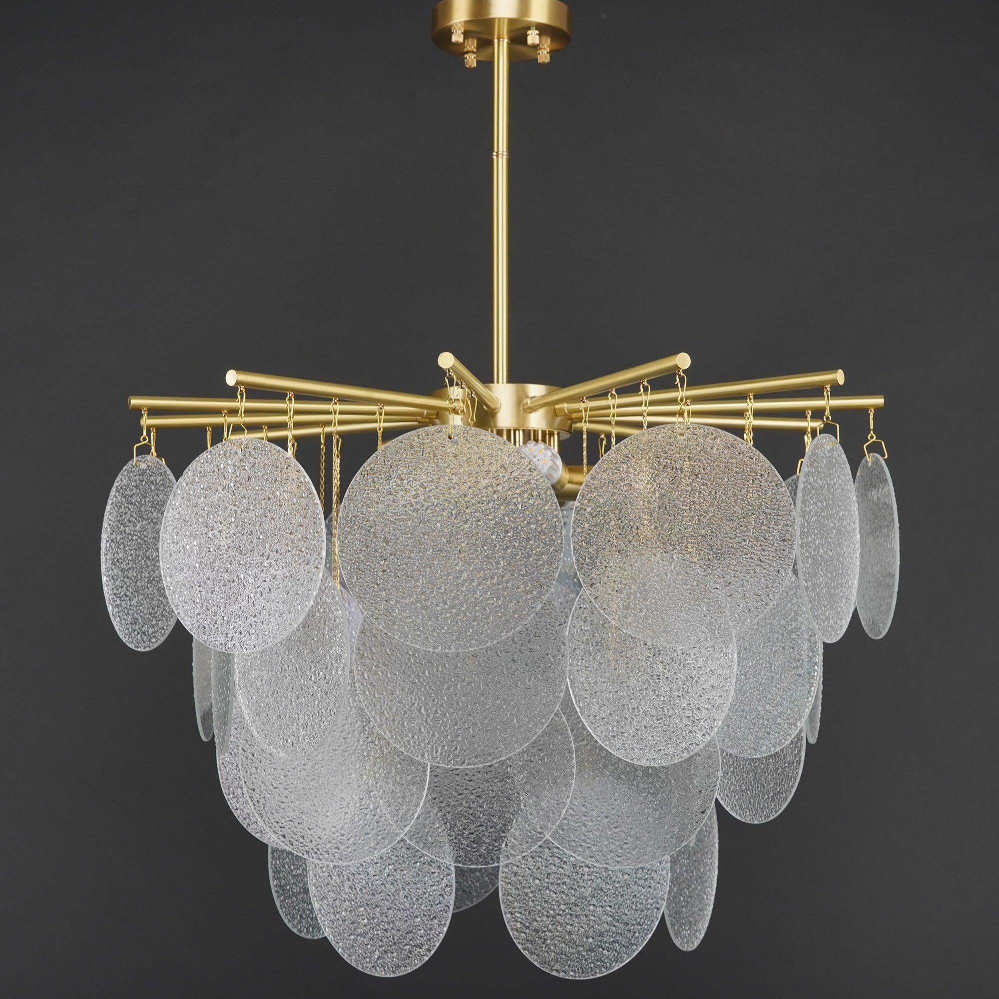 Solara Lustre Nimbus en Verre avec Gouttes