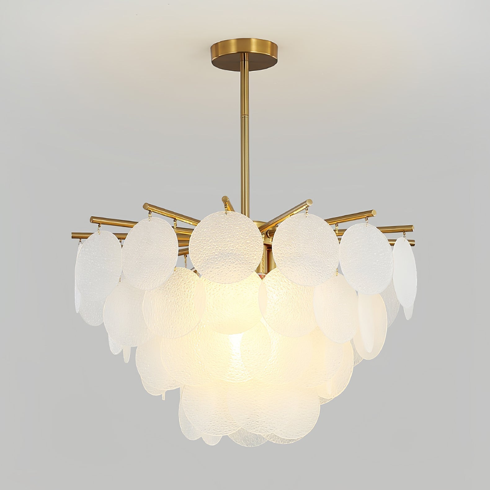 Solara Lustre Nimbus en Verre avec Gouttes