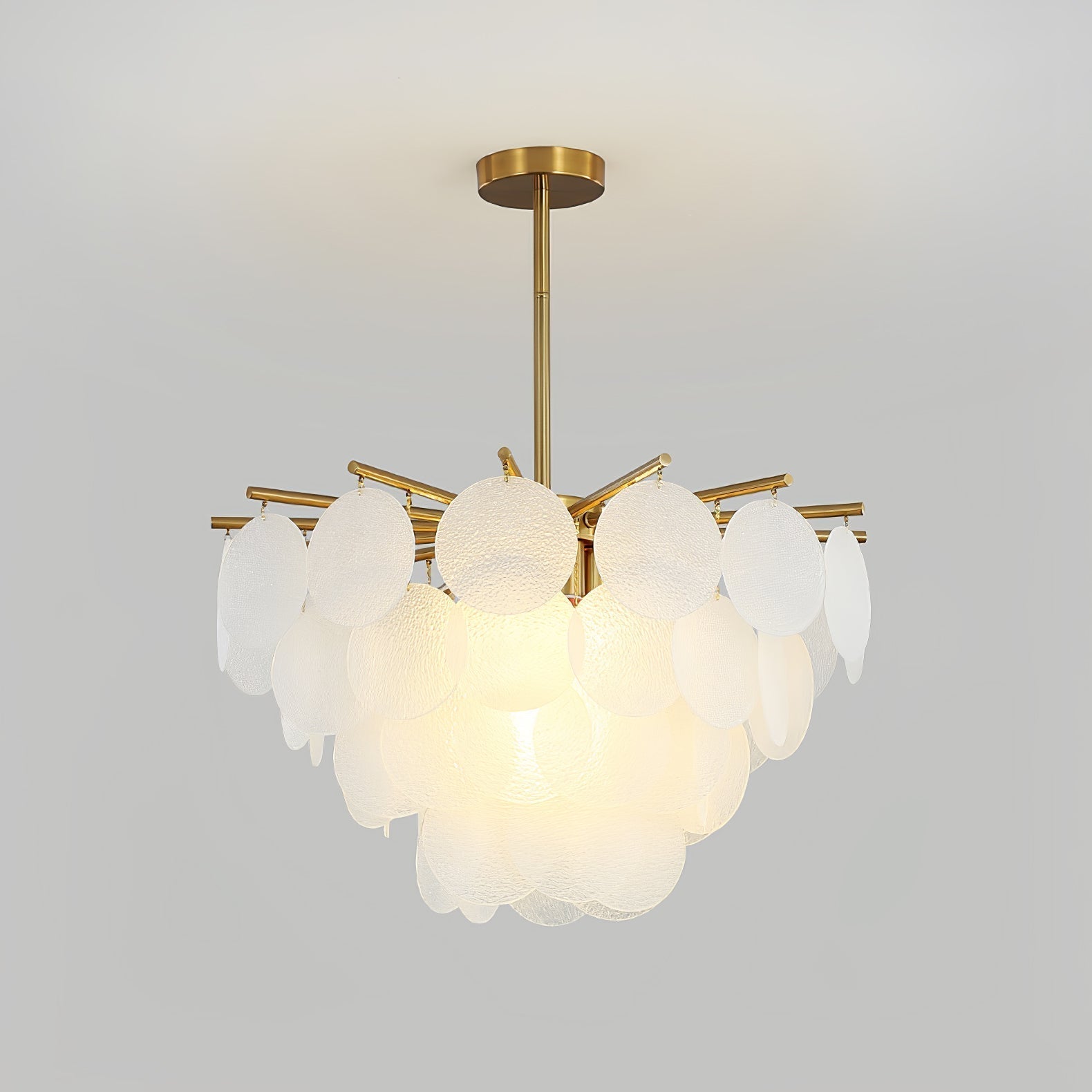 Solara Lustre Nimbus en Verre avec Gouttes
