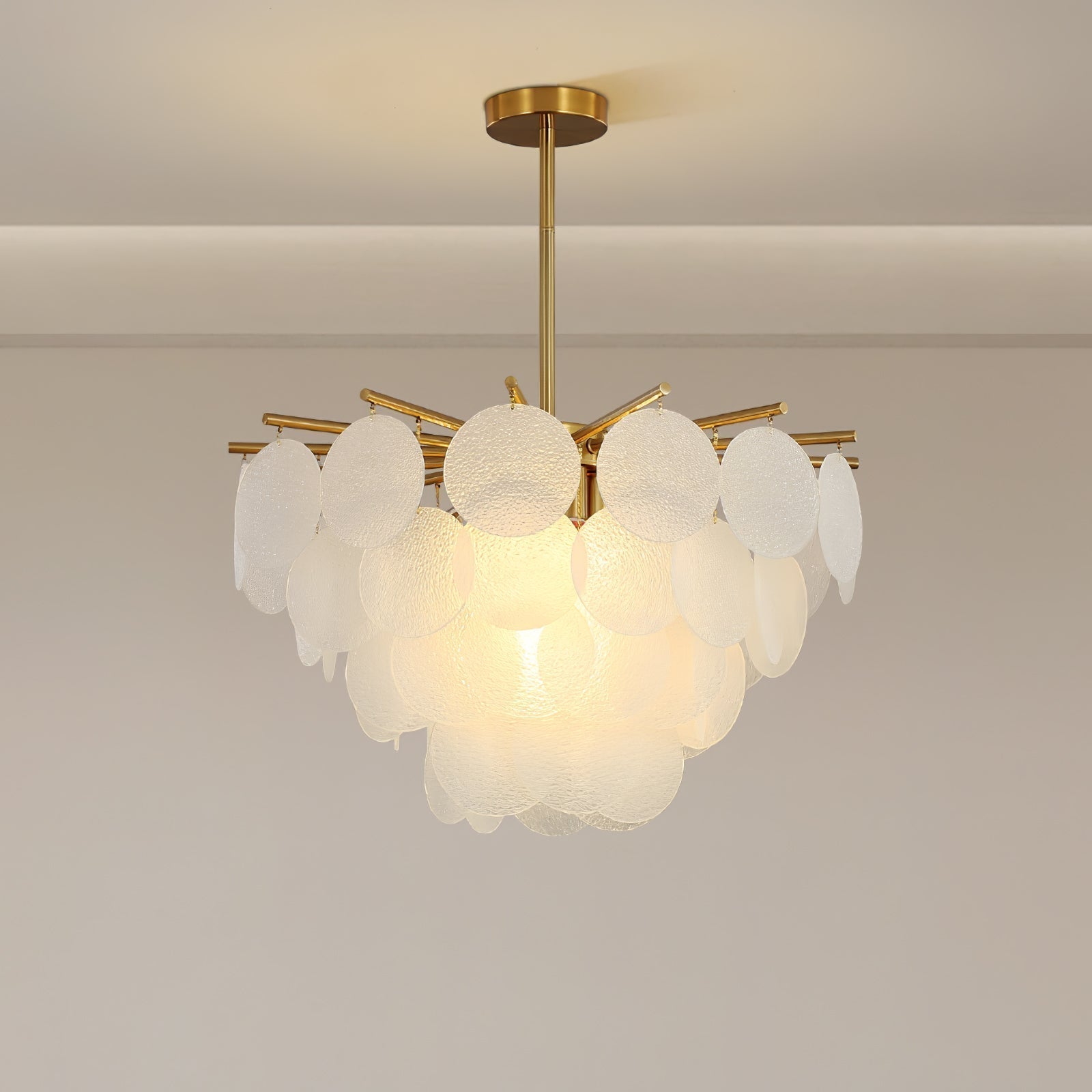 Solara Lustre Nimbus en Verre avec Gouttes