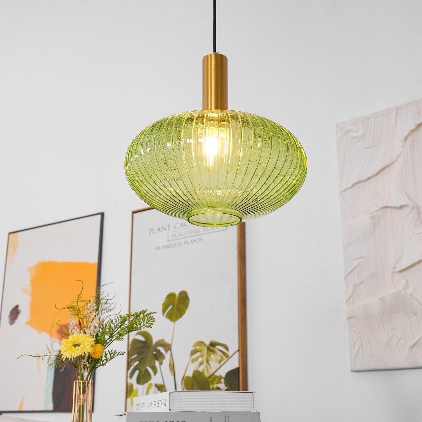 Elara Suspension Élégante à Rayures