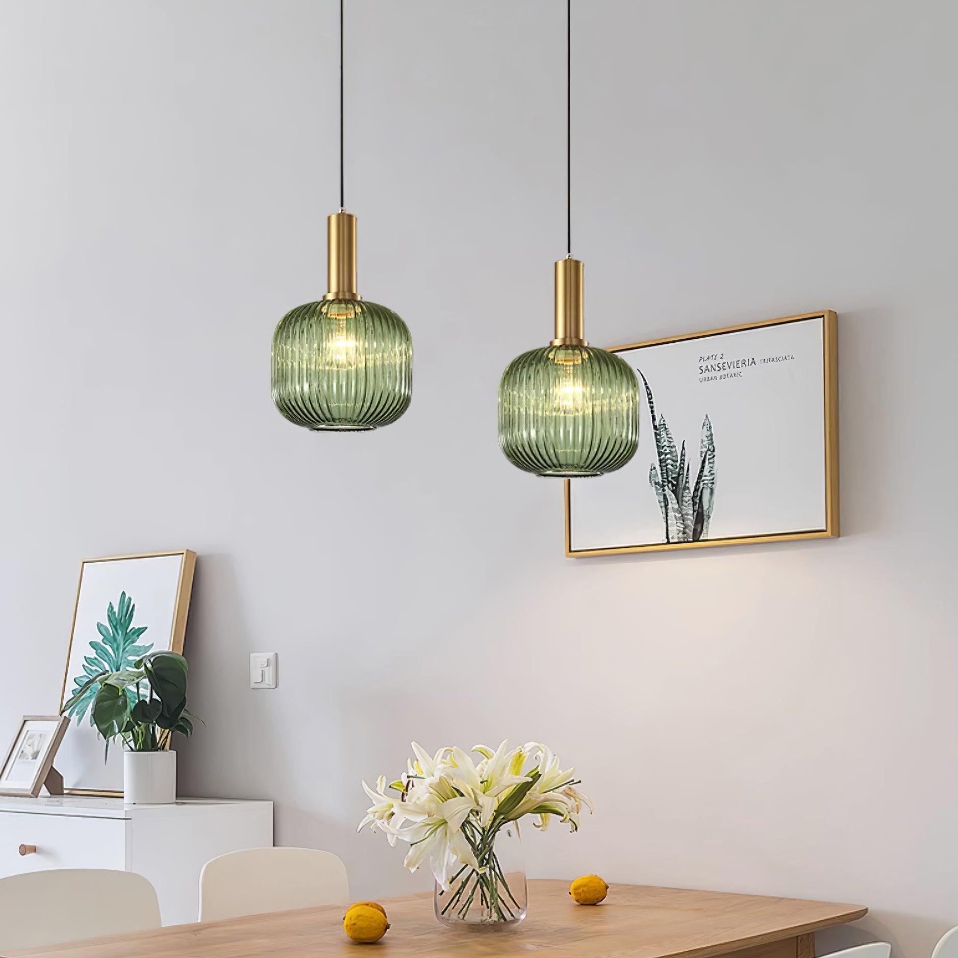 Elara Suspension Élégante à Rayures