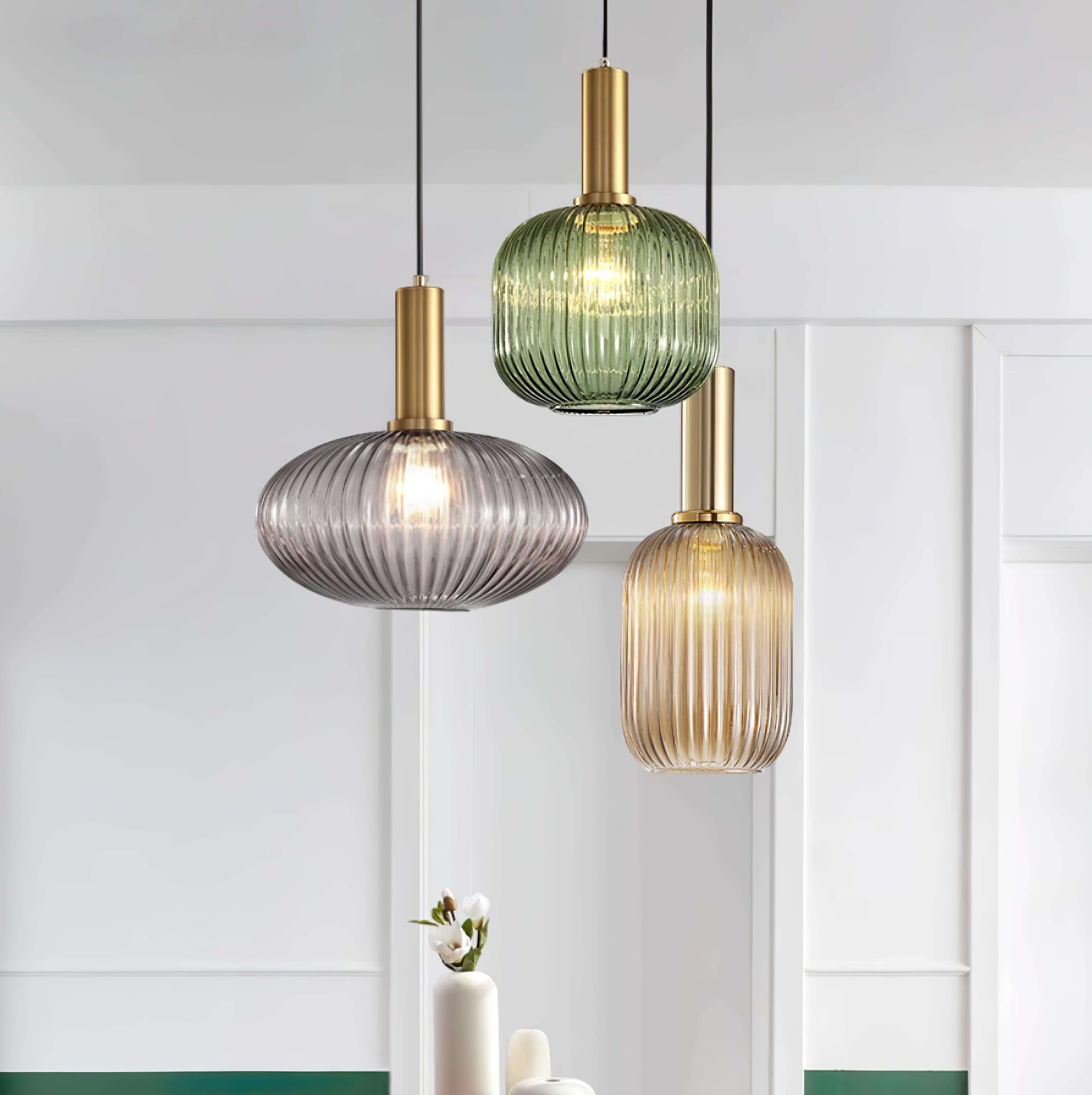 Elara Suspension Élégante à Rayures