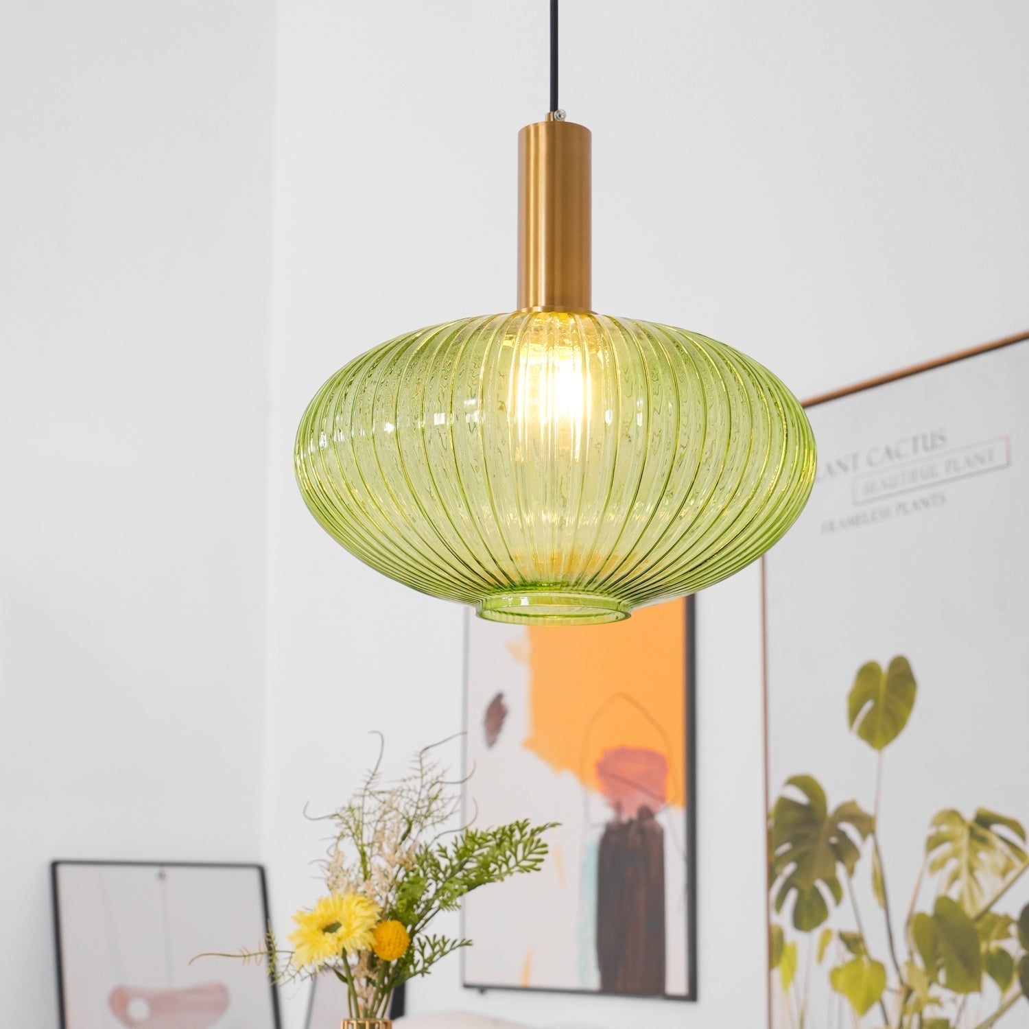 Elara Suspension Élégante à Rayures