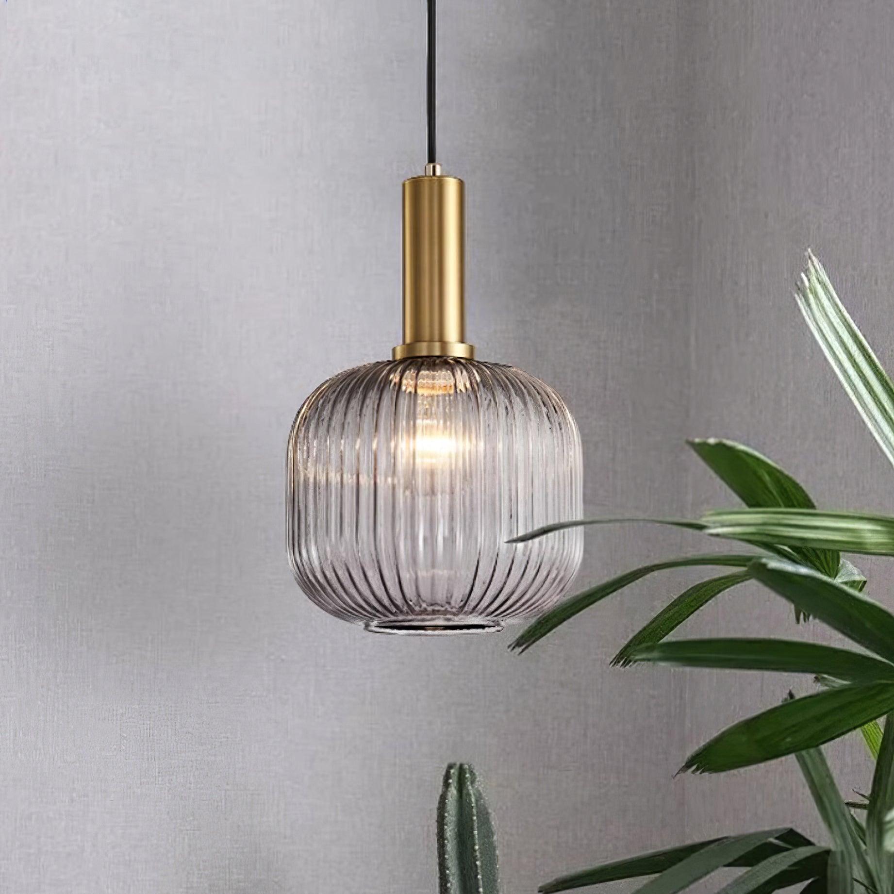 Elara Suspension Élégante à Rayures