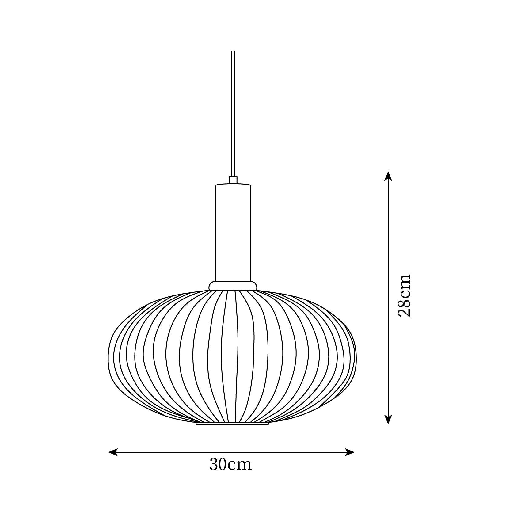 Elara Suspension Élégante à Rayures
