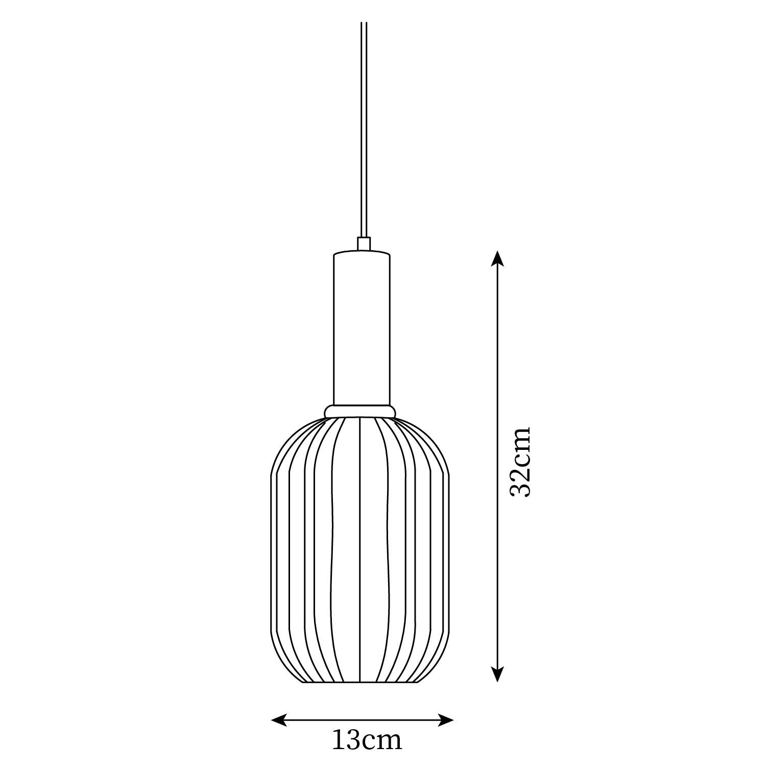 Elara Suspension Élégante à Rayures