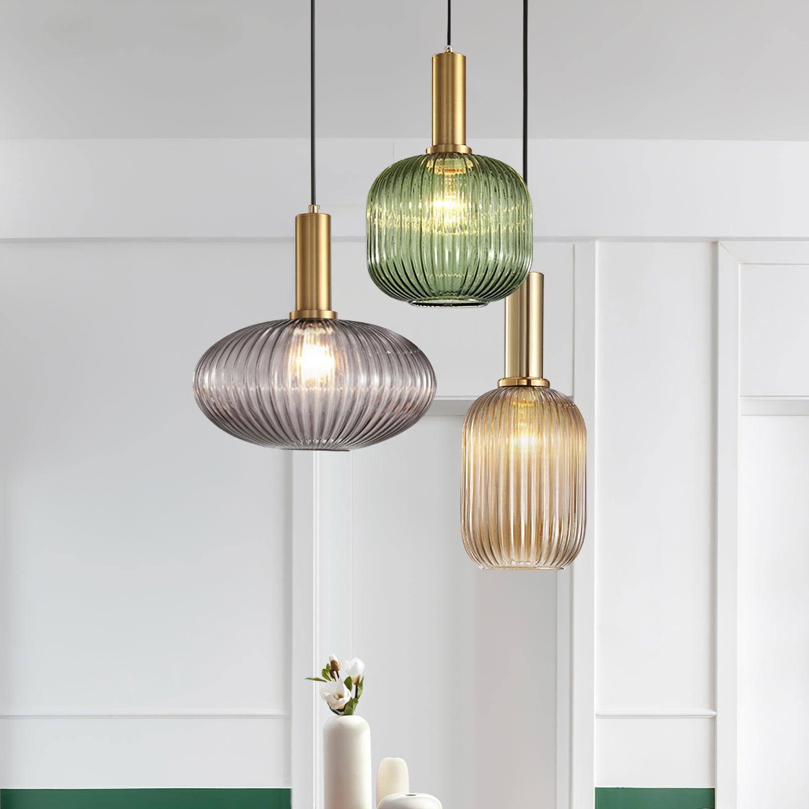 Elara Suspension Élégante à Rayures