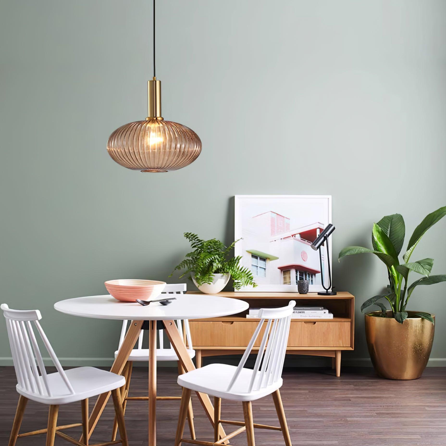 Elara Suspension Élégante à Rayures