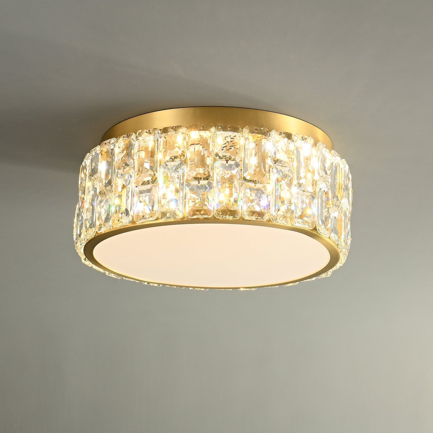 Cimare Plafonnier en Cristal de Luxe Postmoderne