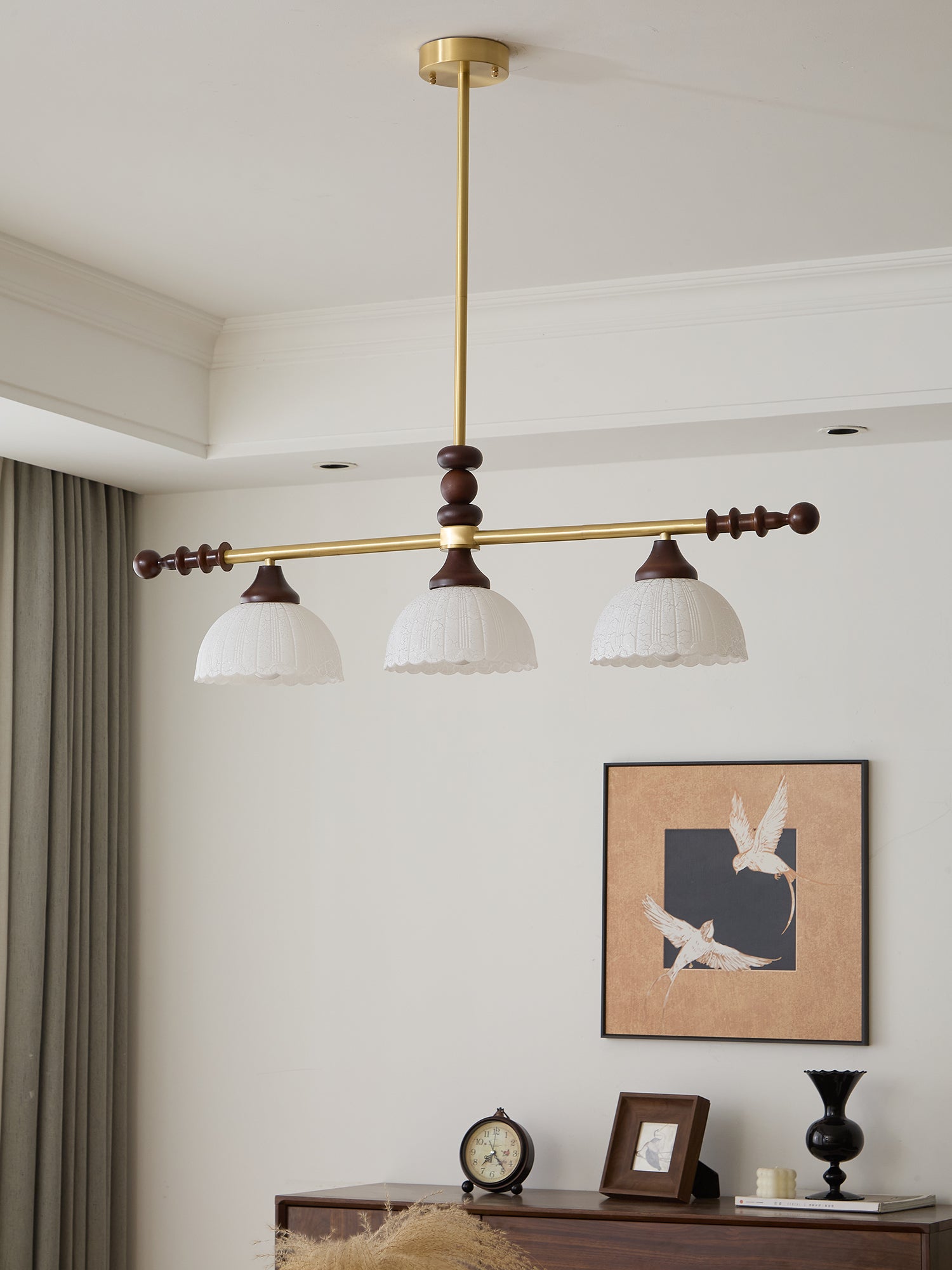 Codoriel Suspension Traditionnelle en Bois et Verre
