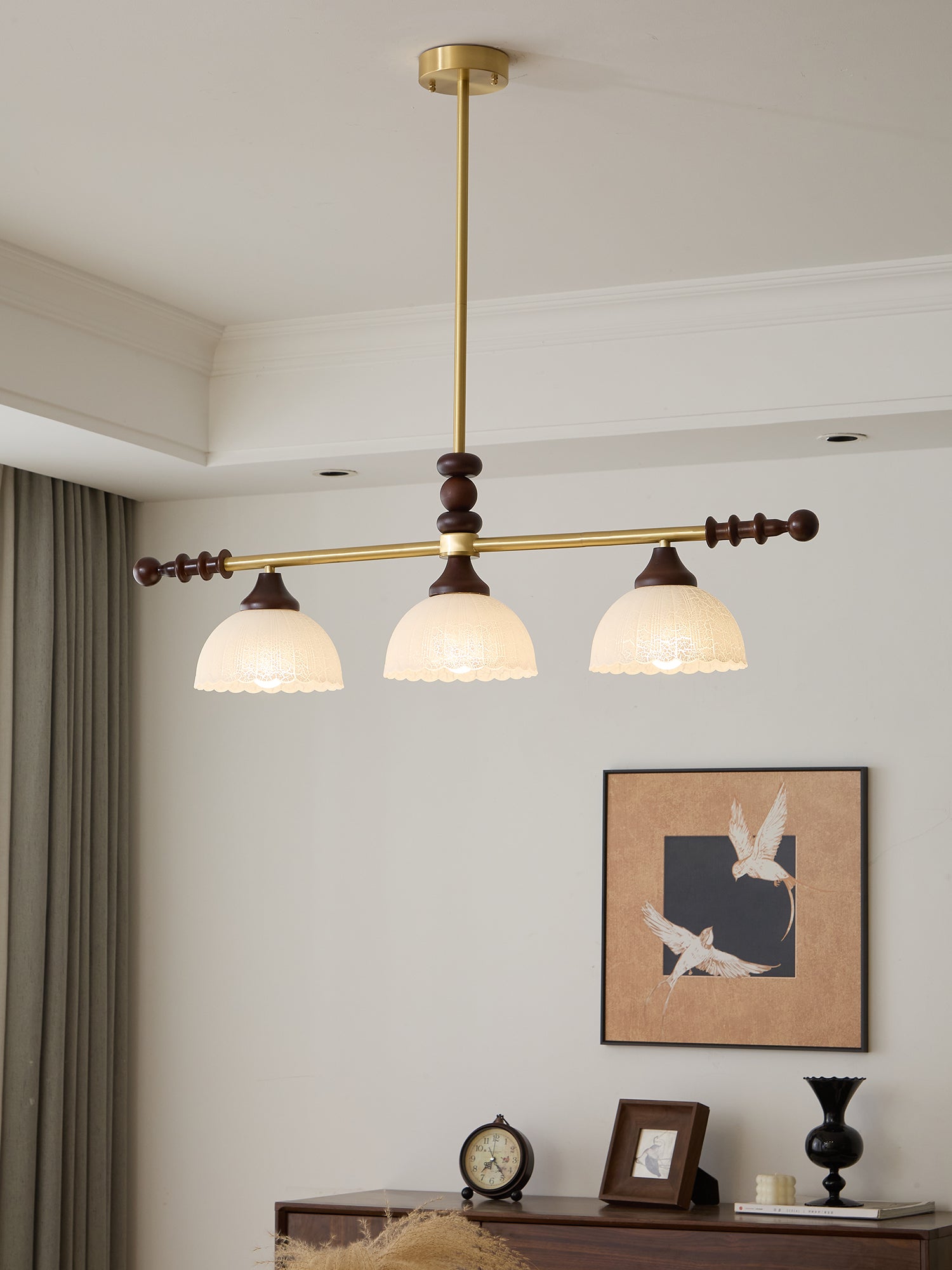 Codoriel Suspension Traditionnelle en Bois et Verre