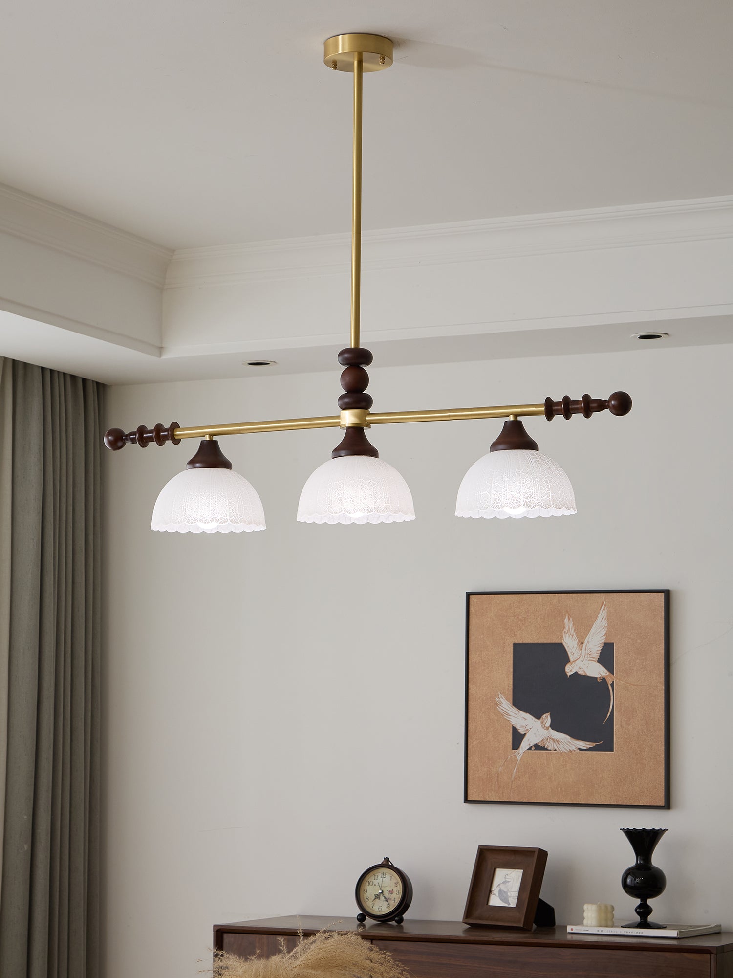 Codoriel Suspension Traditionnelle en Bois et Verre