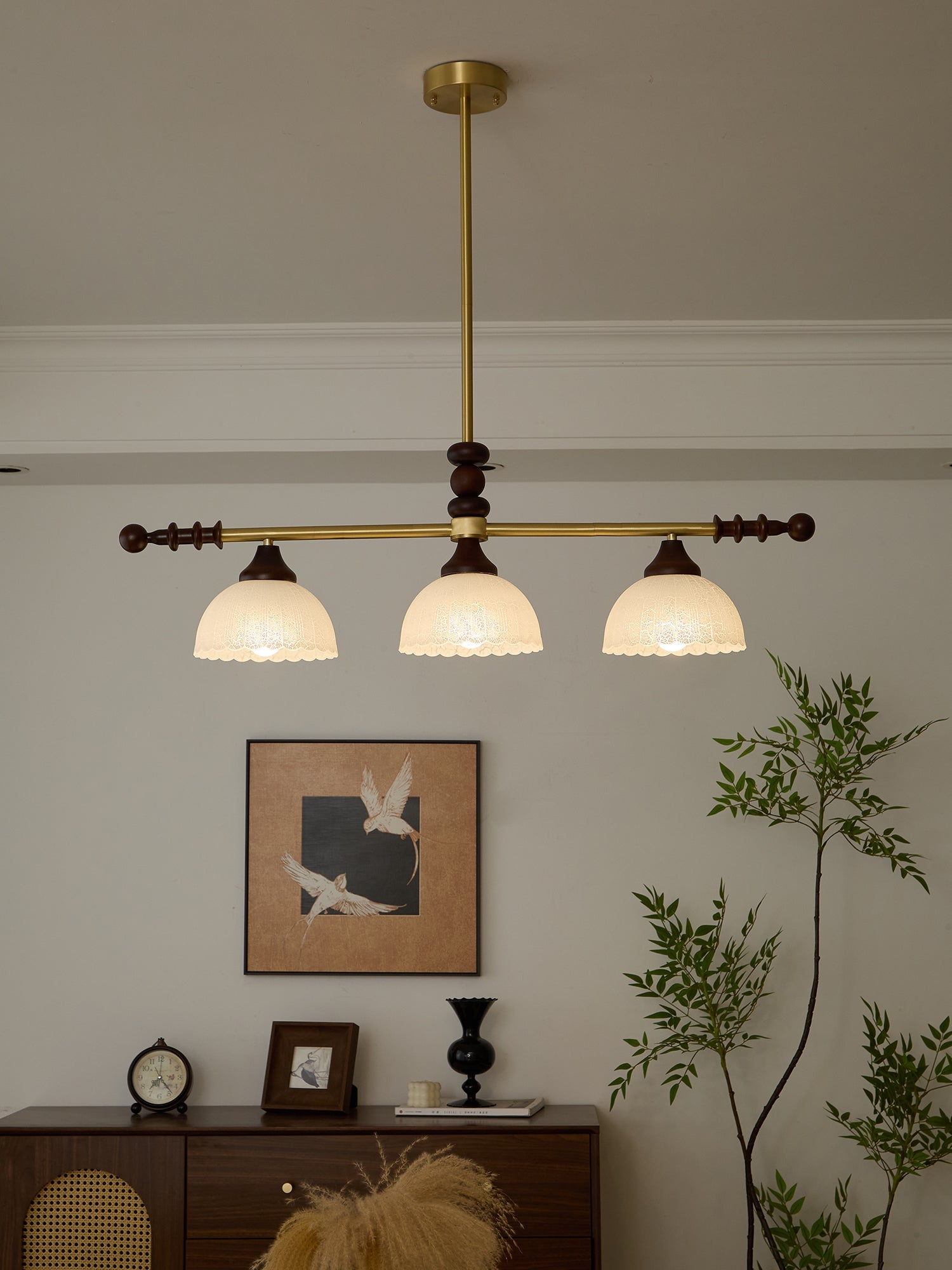 Codoriel Suspension Traditionnelle en Bois et Verre