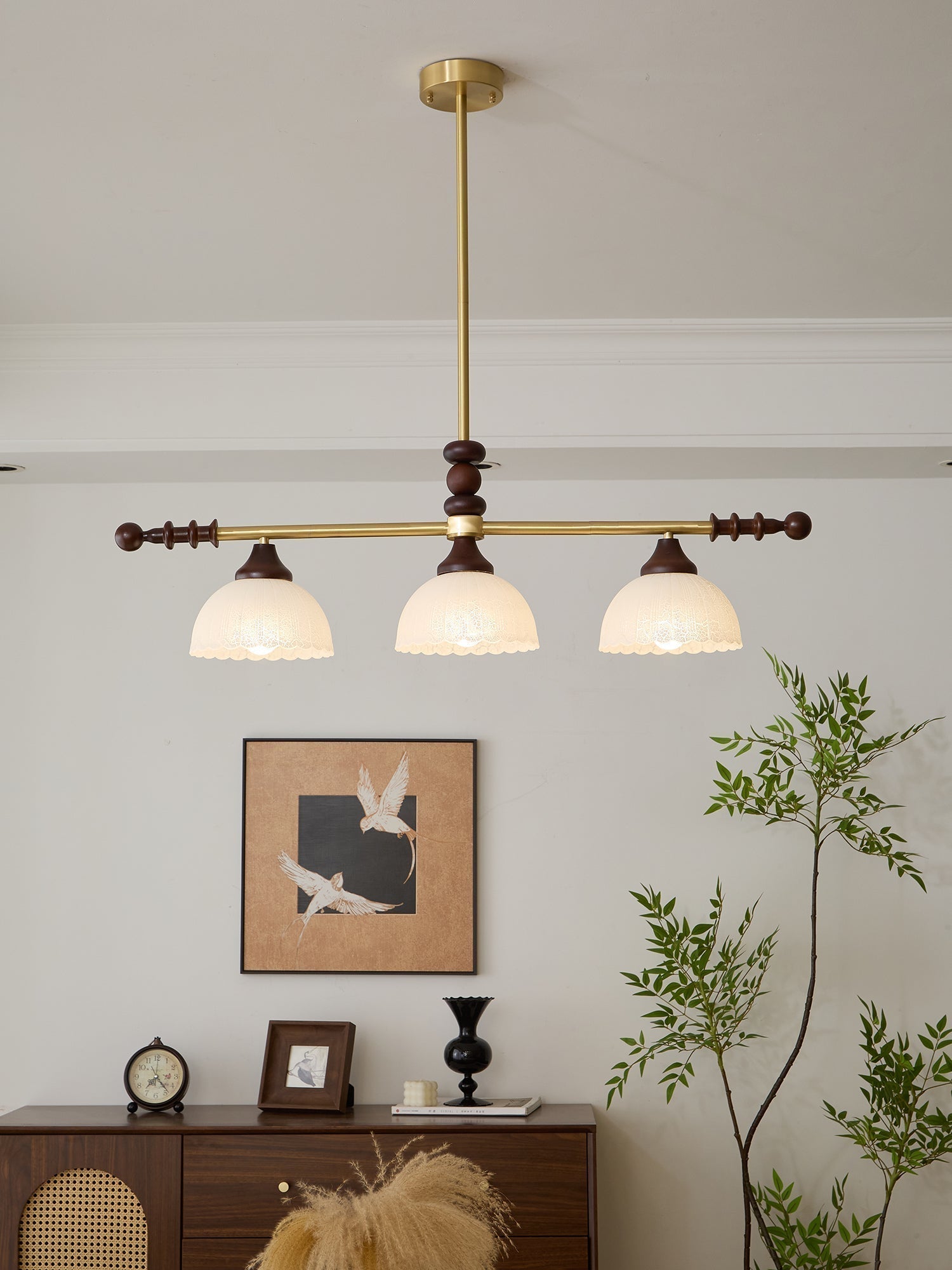 Codoriel Suspension Traditionnelle en Bois et Verre