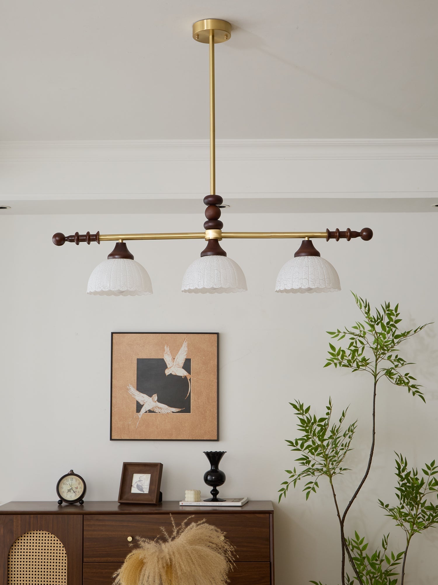 Codoriel Suspension Traditionnelle en Bois et Verre