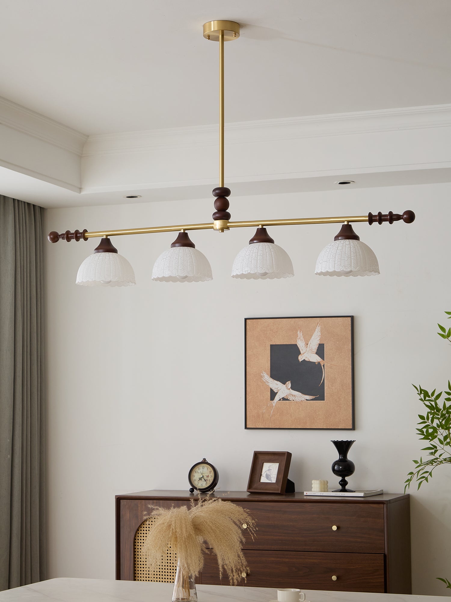 Codoriel Suspension Traditionnelle en Bois et Verre