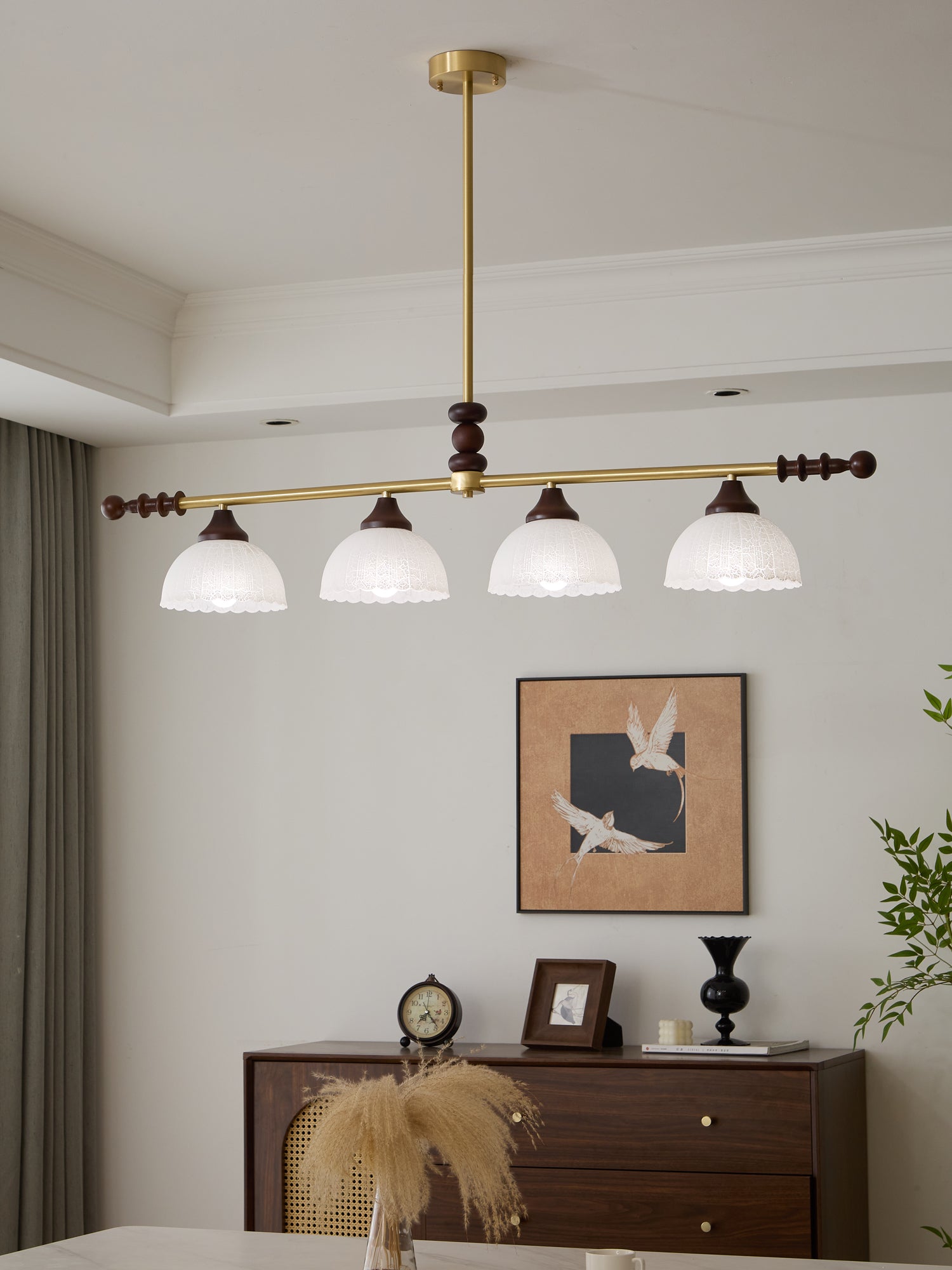 Codoriel Suspension Traditionnelle en Bois et Verre