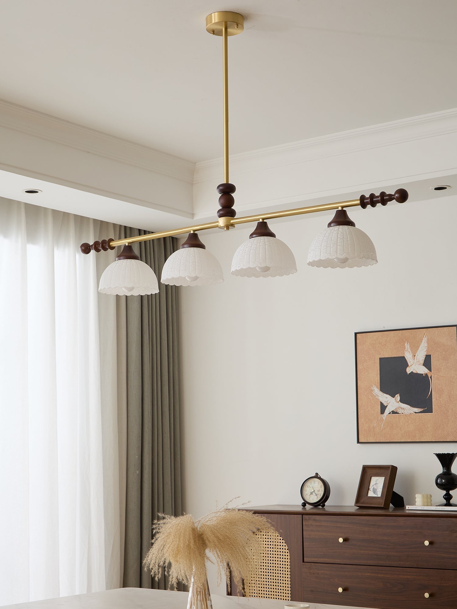 Codoriel Suspension Traditionnelle en Bois et Verre