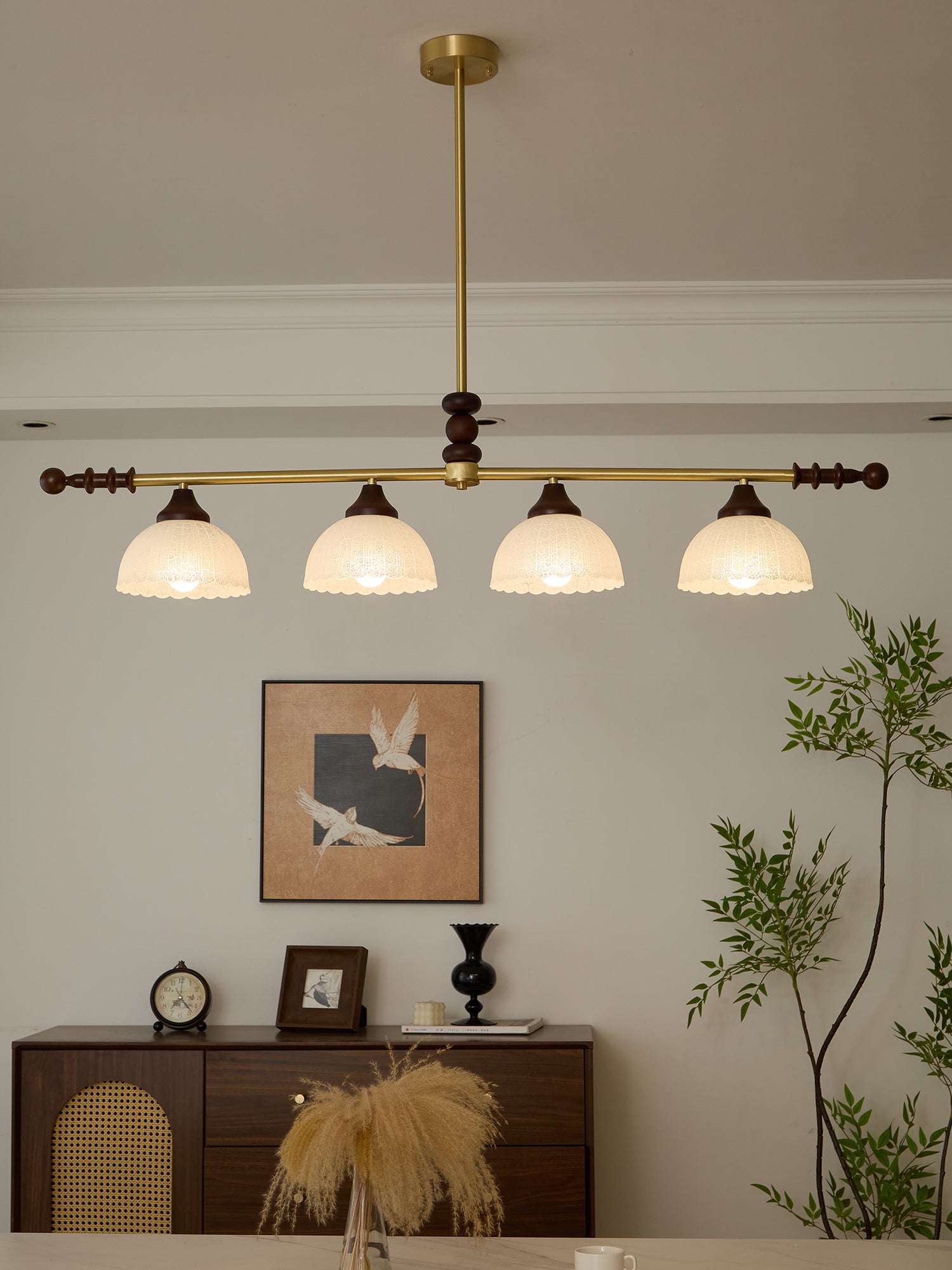 Codoriel Suspension Traditionnelle en Bois et Verre