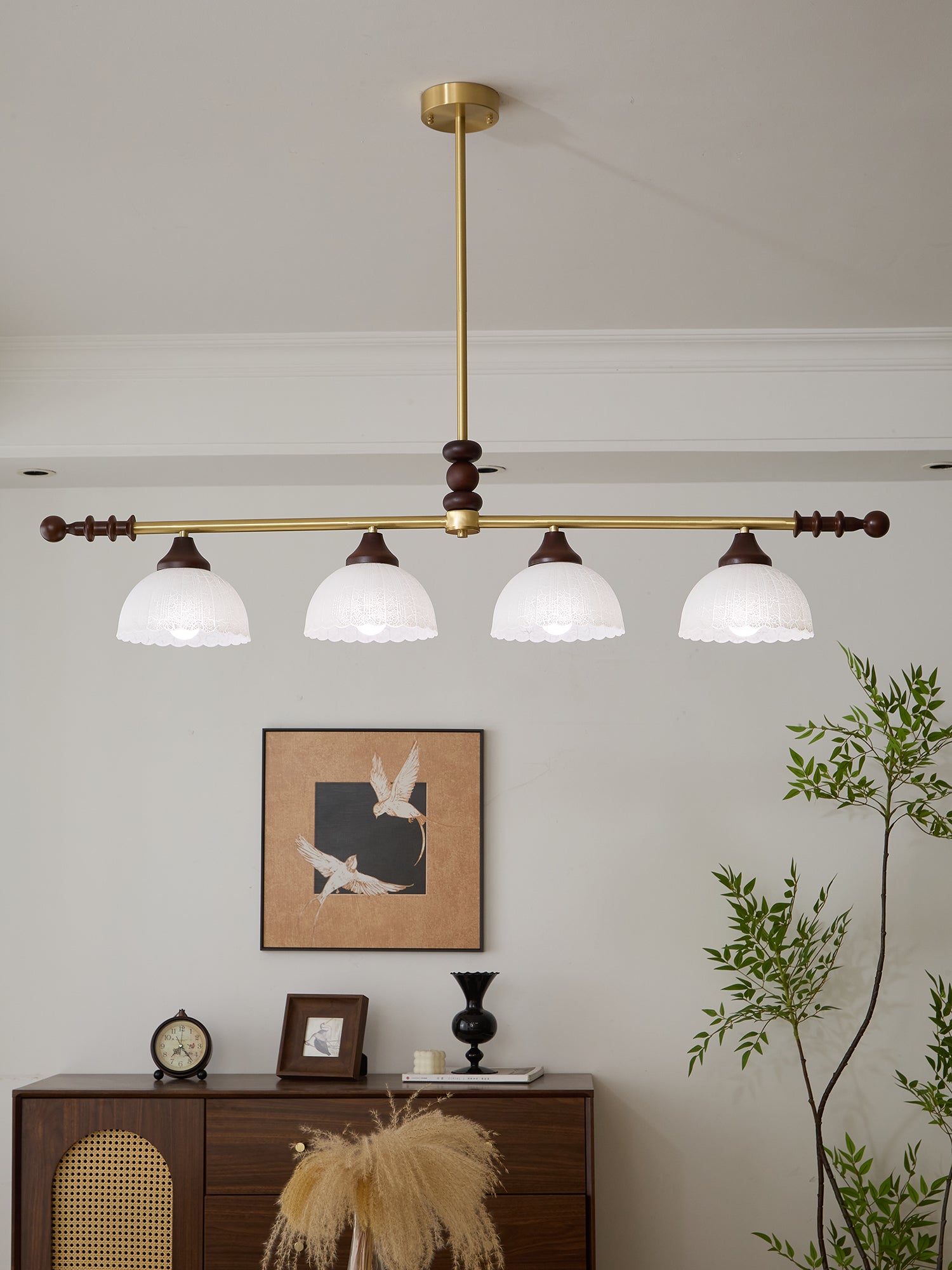 Codoriel Suspension Traditionnelle en Bois et Verre