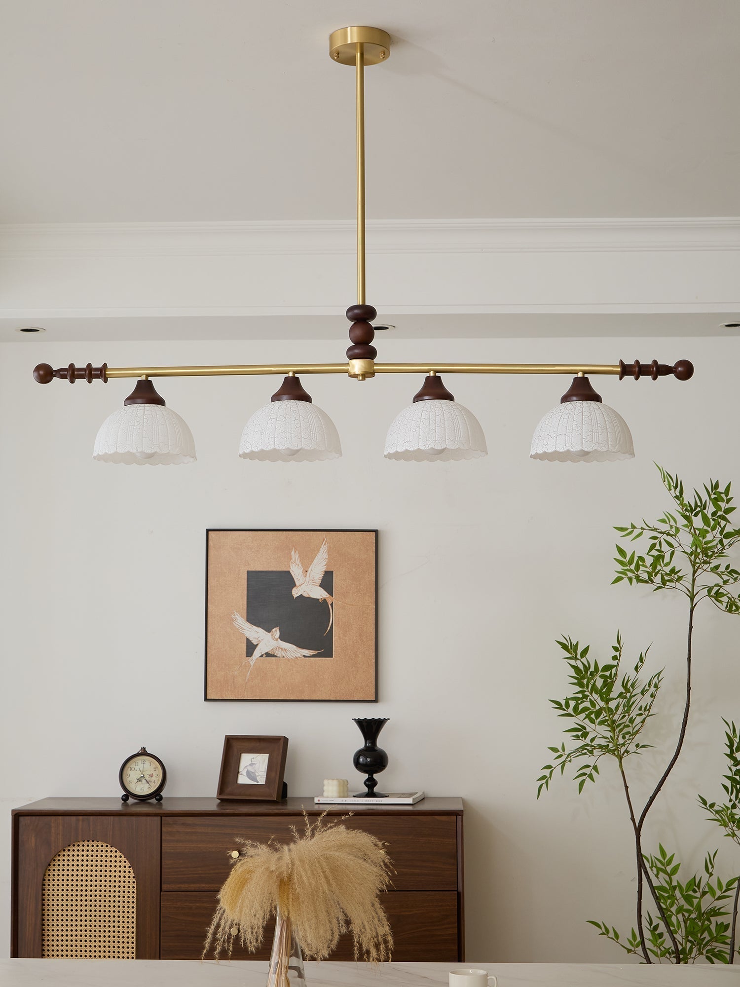Codoriel Suspension Traditionnelle en Bois et Verre