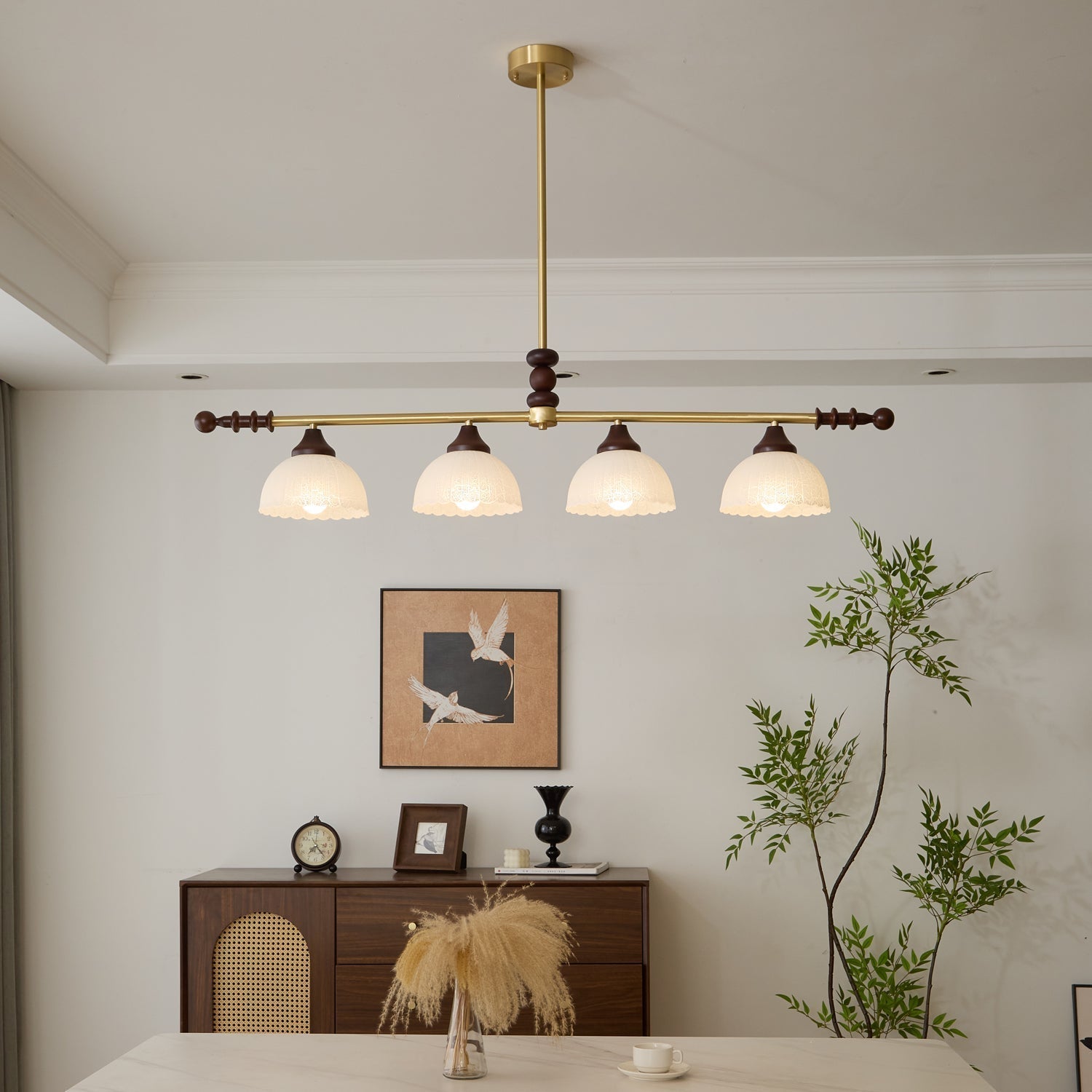 Codoriel Suspension Traditionnelle en Bois et Verre