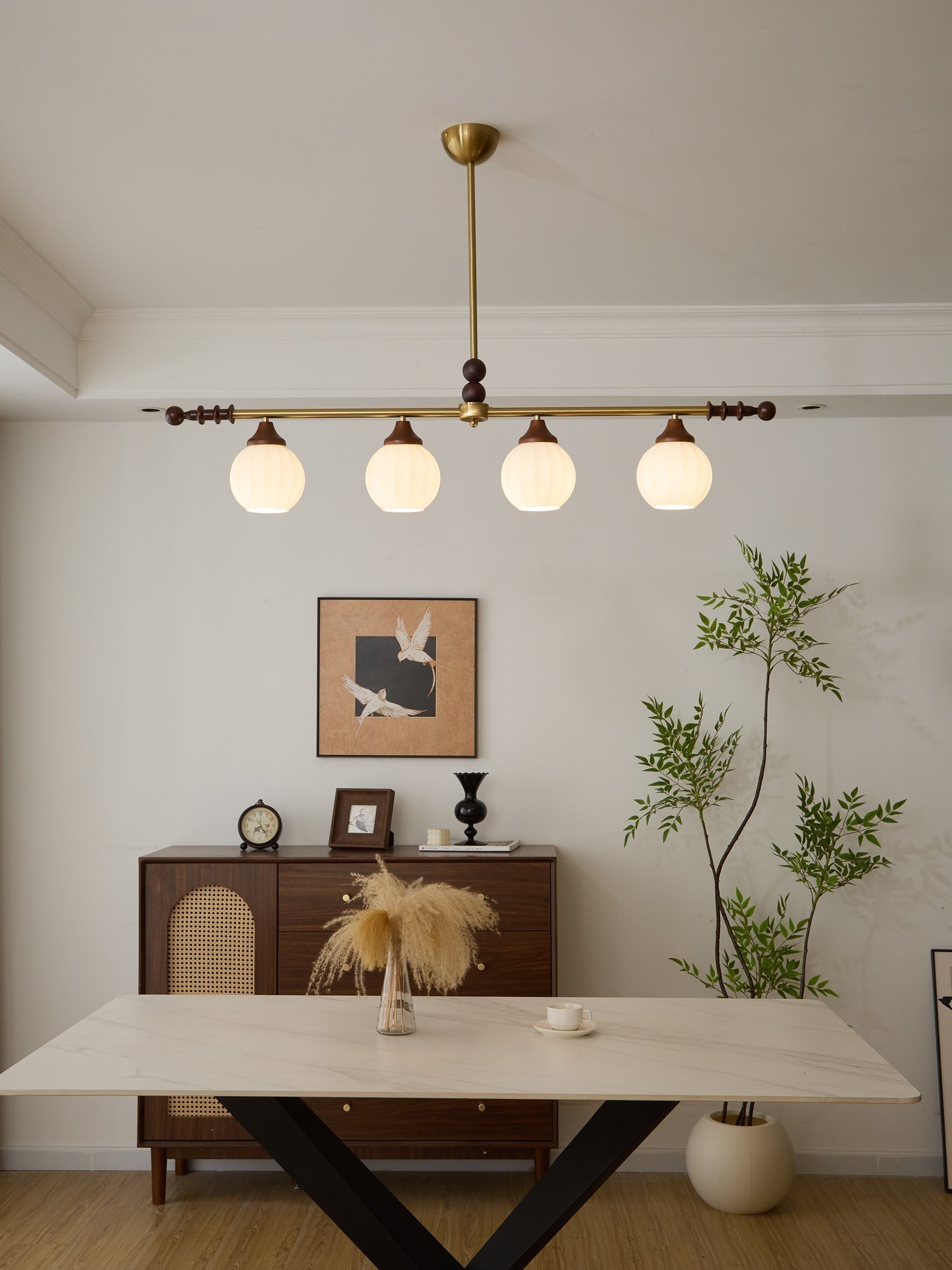 Codoriel Suspension Traditionnelle en Bois et Verre
