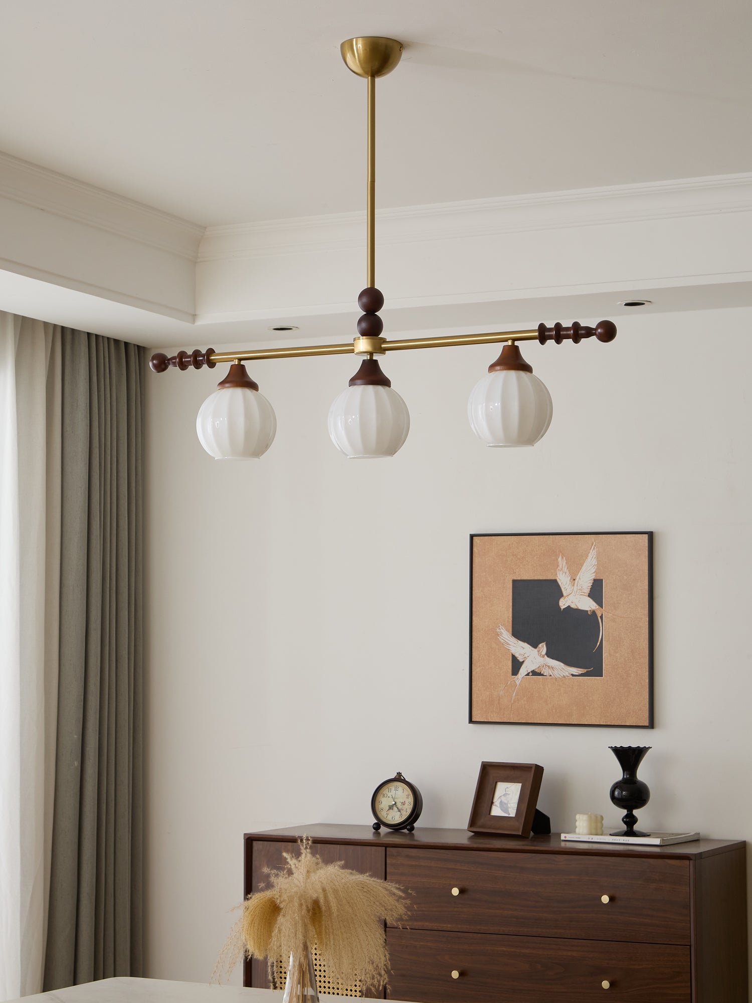 Codoriel Suspension Traditionnelle en Bois et Verre