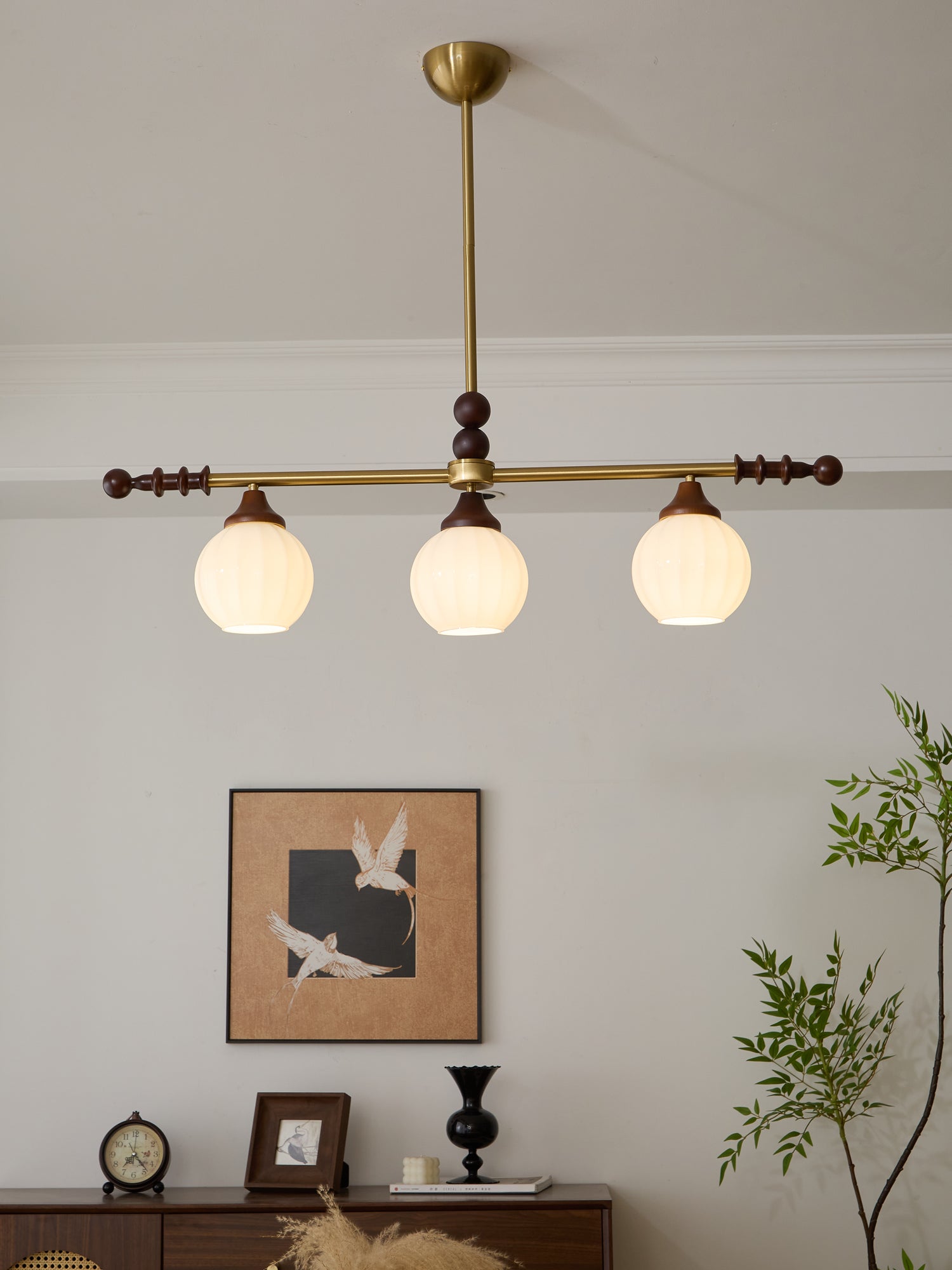 Codoriel Suspension Traditionnelle en Bois et Verre