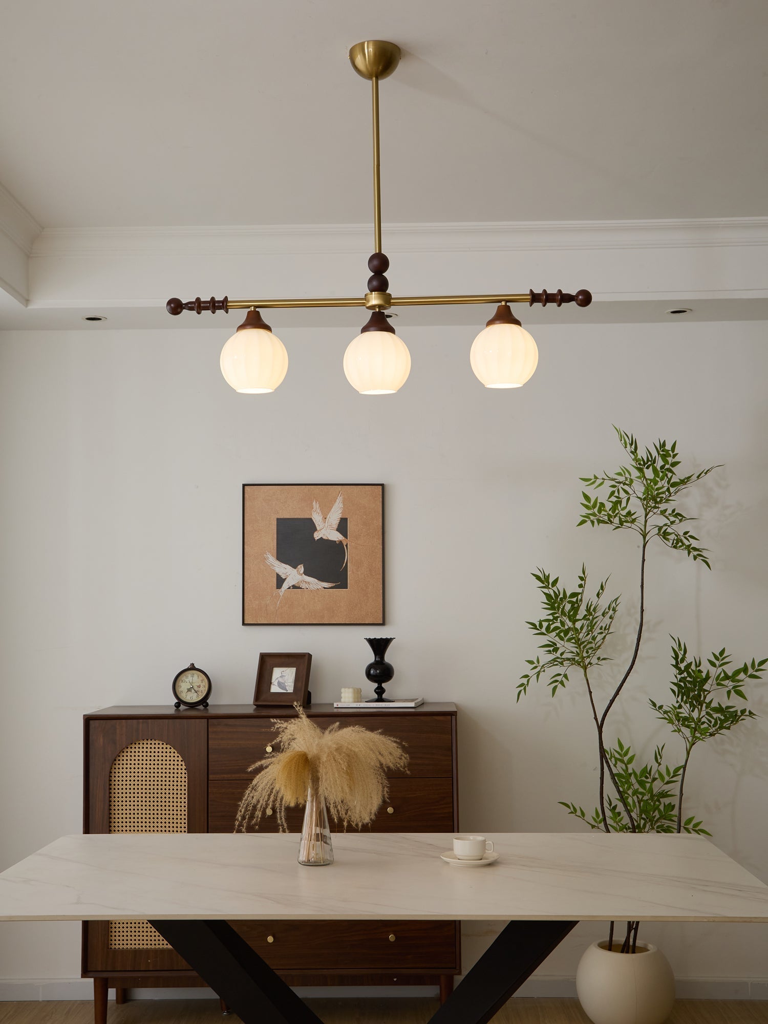 Codoriel Suspension Traditionnelle en Bois et Verre