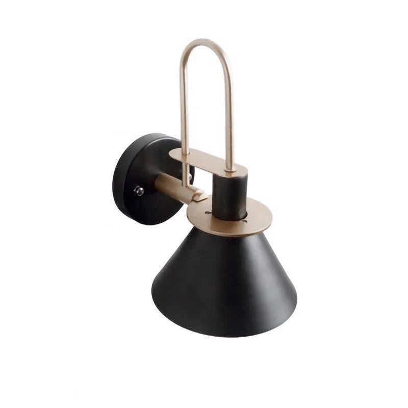 Lustra Lampe Murale Noire et Dorée Minimaliste