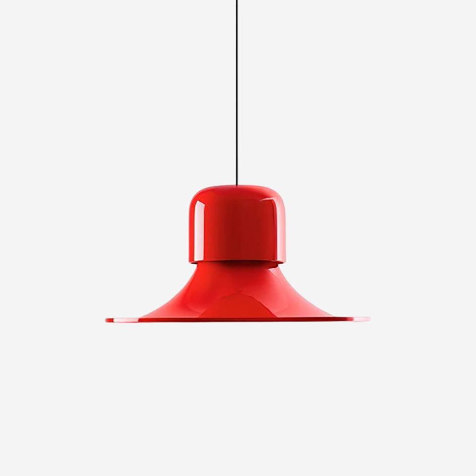 Nordisk Suspension Évasée Rouge LED Moderne
