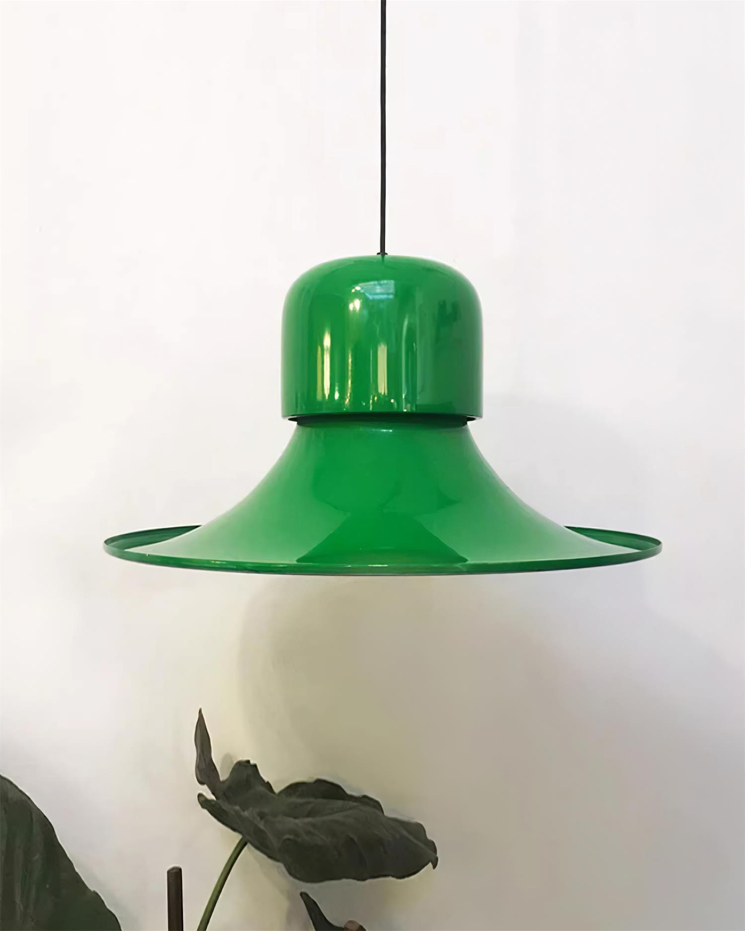 Nordisk Suspension Évasée Rouge LED Moderne
