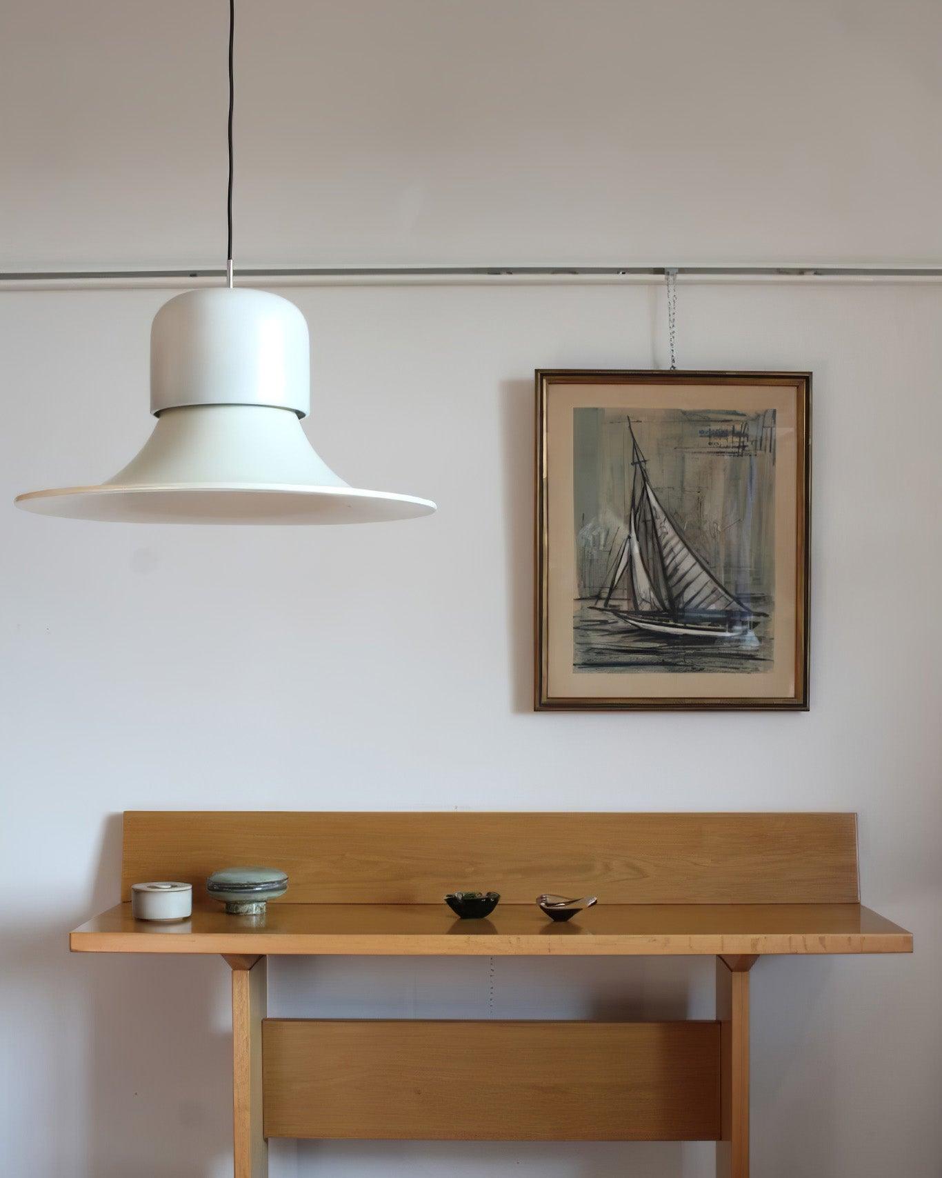Nordisk Suspension Évasée Rouge LED Moderne