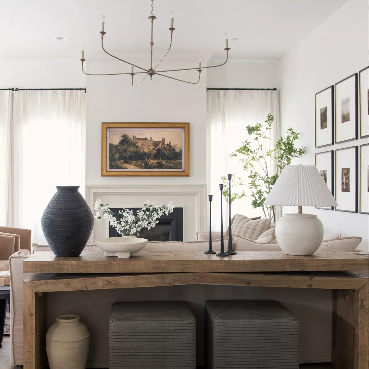Unity Lustre en Métal de Bronze Vintage Mid-Century