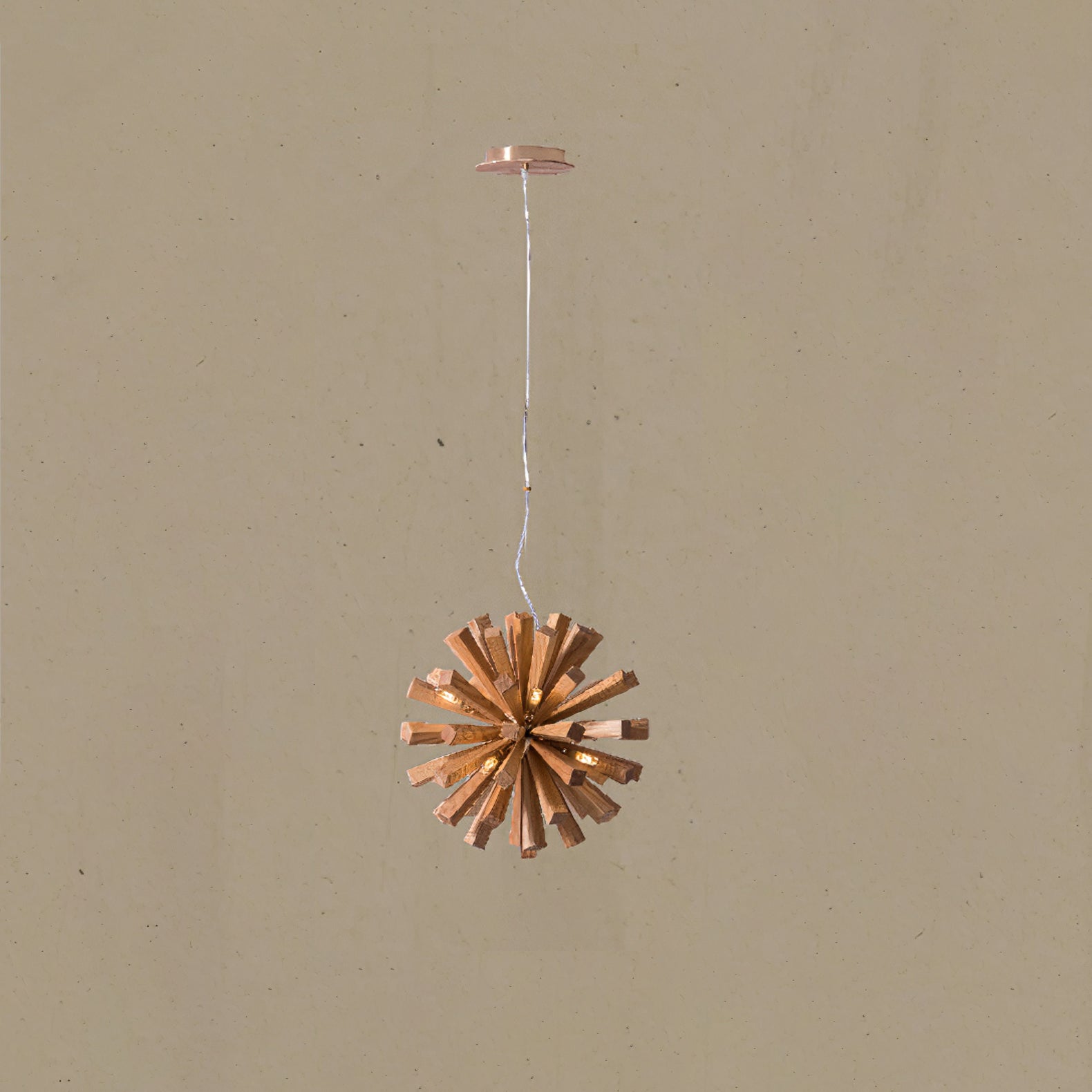 Nova Lustre Art Nordic Premium en Bois Éclatant