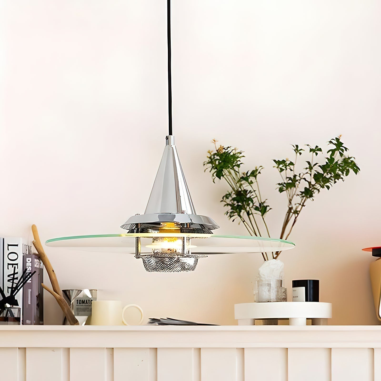 Vaughn Suspension en Verre Contemporaine