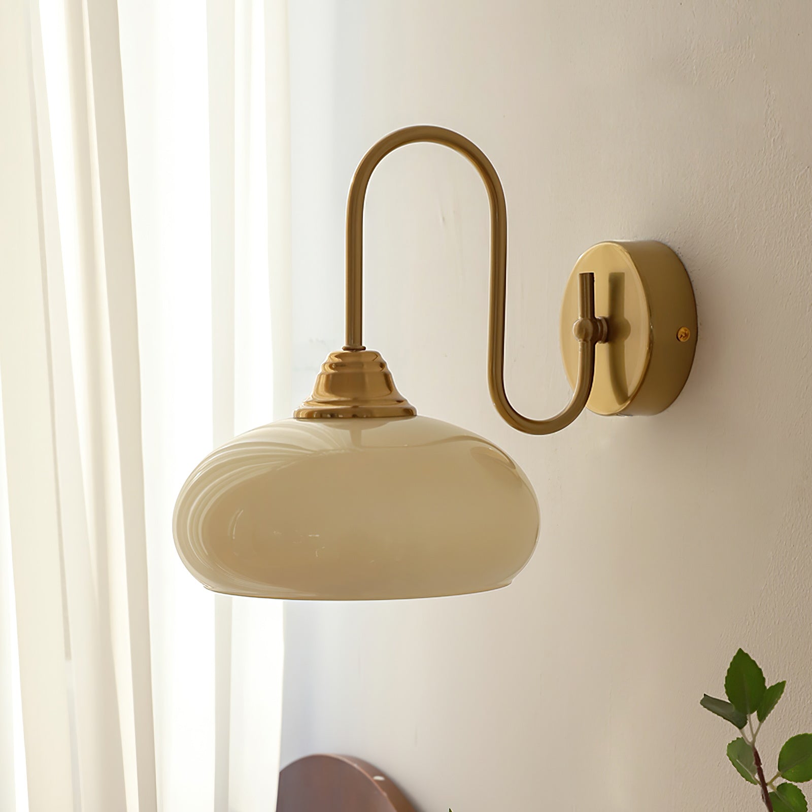Ophaan Applique Murale Moderne Minimaliste en Verre et Métal