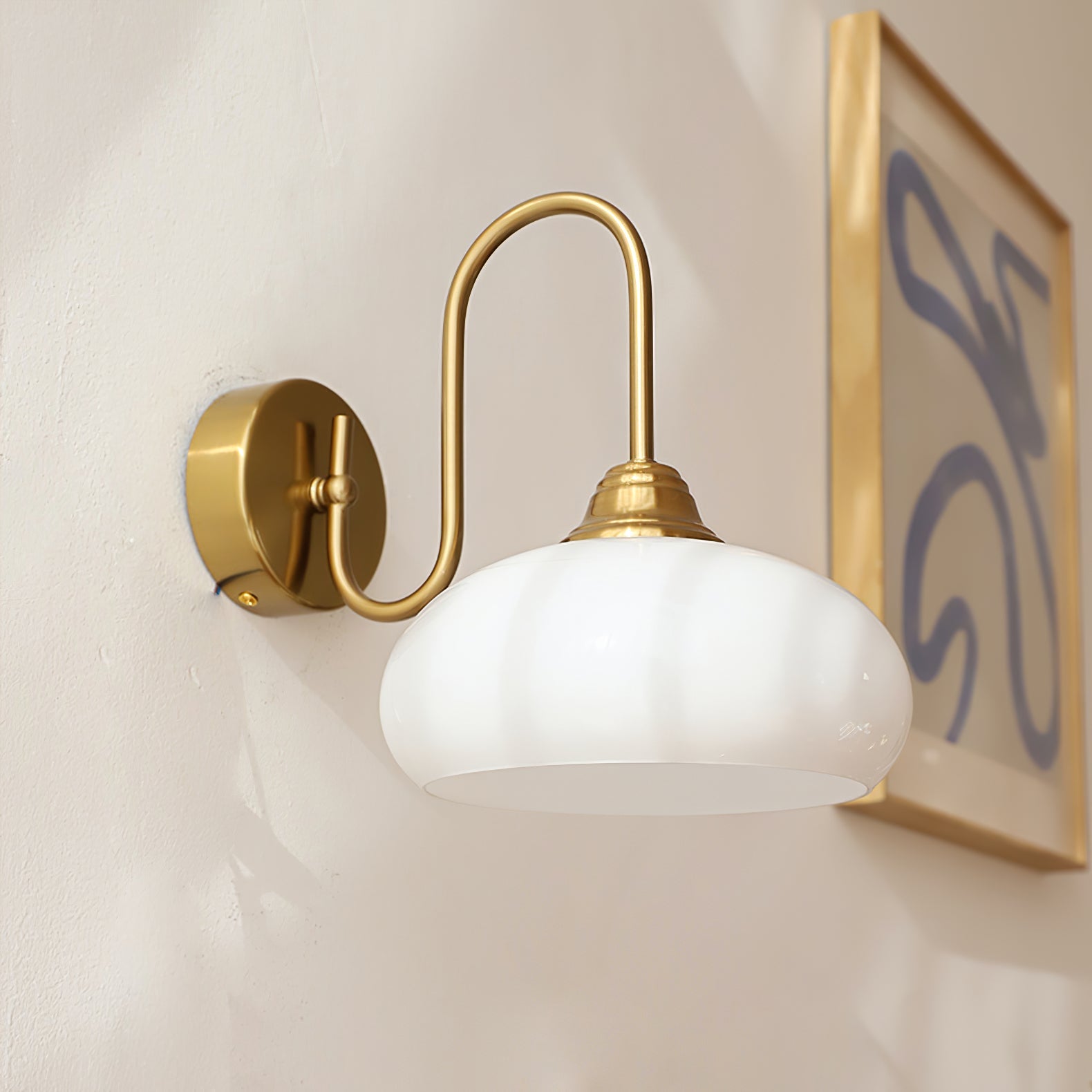 Ophaan Applique Murale Moderne Minimaliste en Verre et Métal