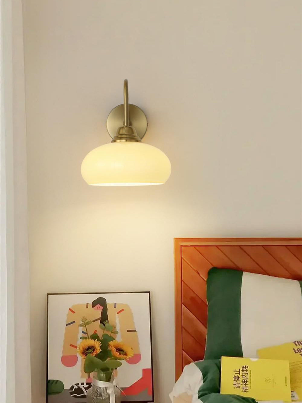 Ophaan Applique Murale Moderne Minimaliste en Verre et Métal