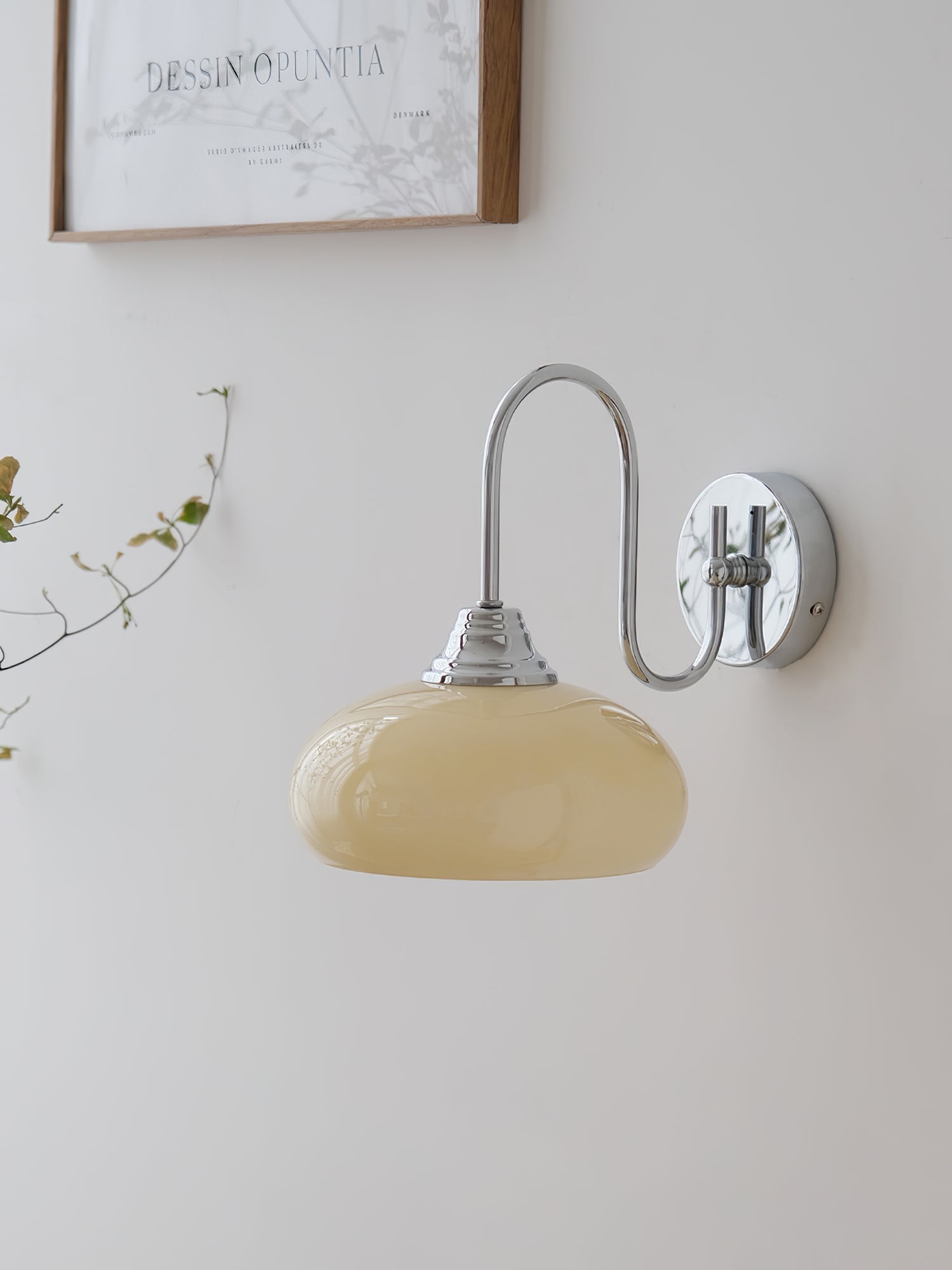 Ophaan Applique Murale Moderne Minimaliste en Verre et Métal